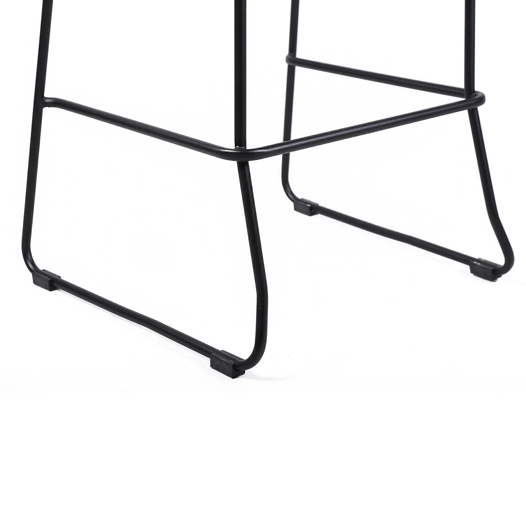 Shasta 26" Outdoor Metal and Gray Rope Stackable Barstool - Set of 2 - Image 7