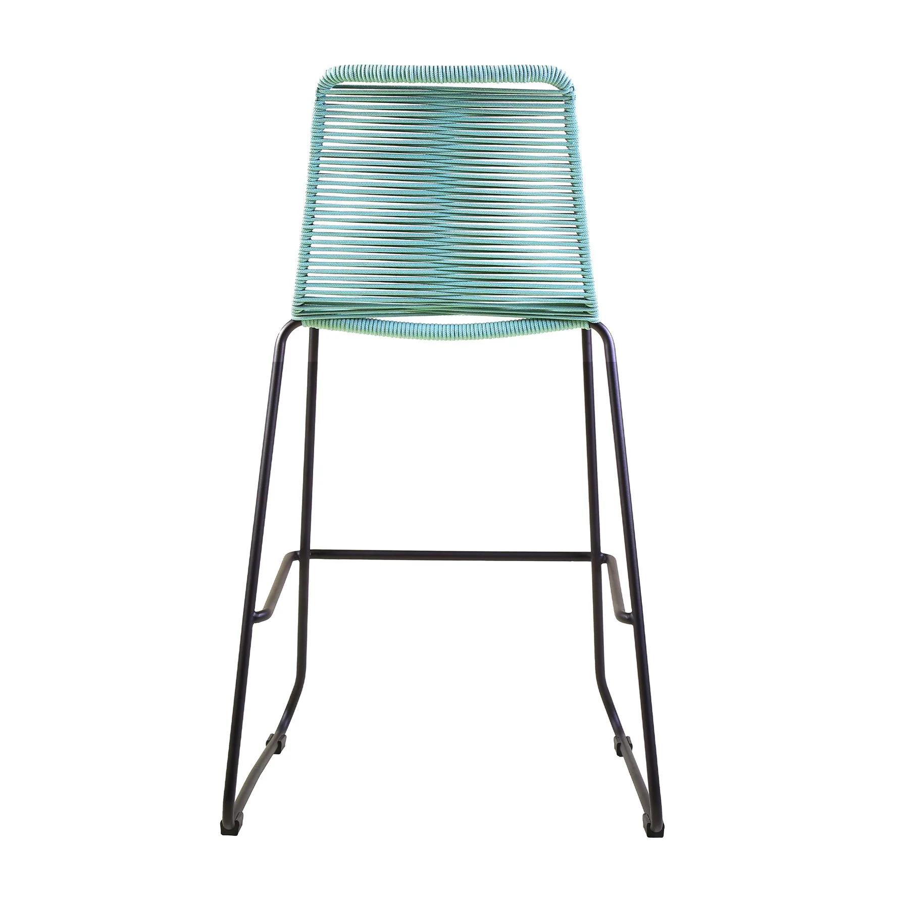 Shasta 26" Outdoor Metal and Wasabi Rope Stackable Counter Stool - Set of 2 - Image 5