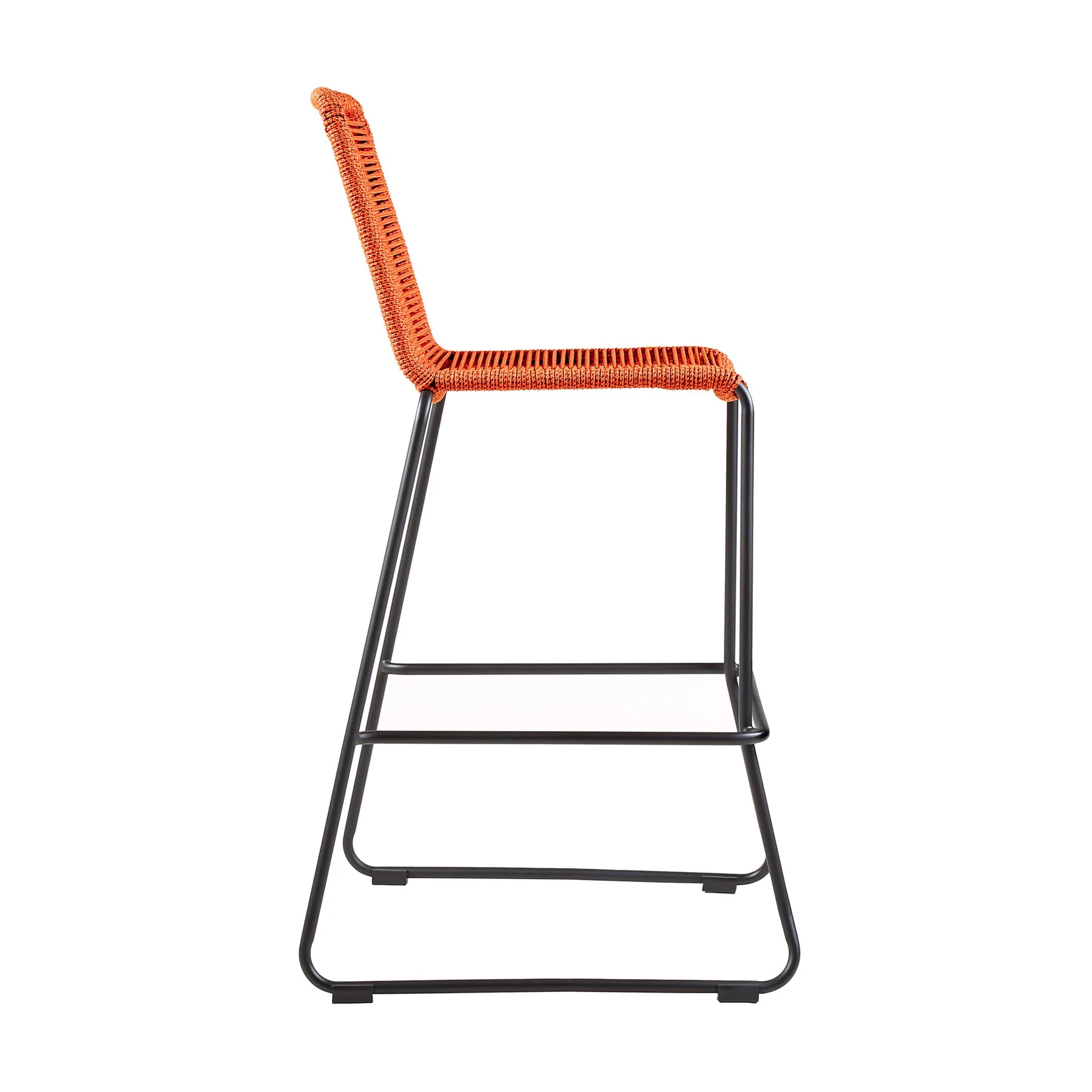 Shasta 30" and 26" Outdoor Metal and Rope Stackable Barstool - Image 3