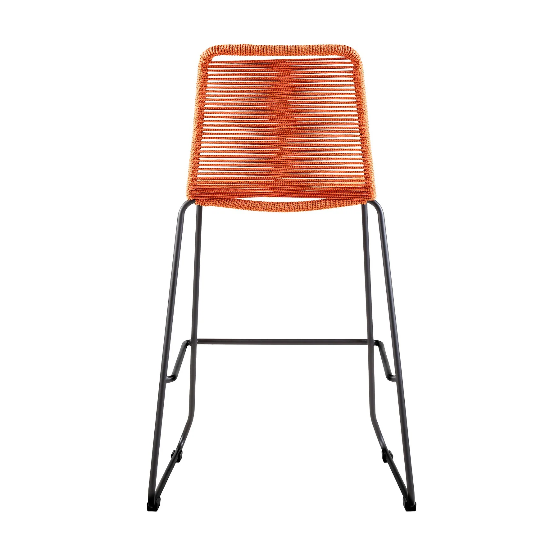 Shasta 30" and 26" Outdoor Metal and Rope Stackable Barstool - Image 5