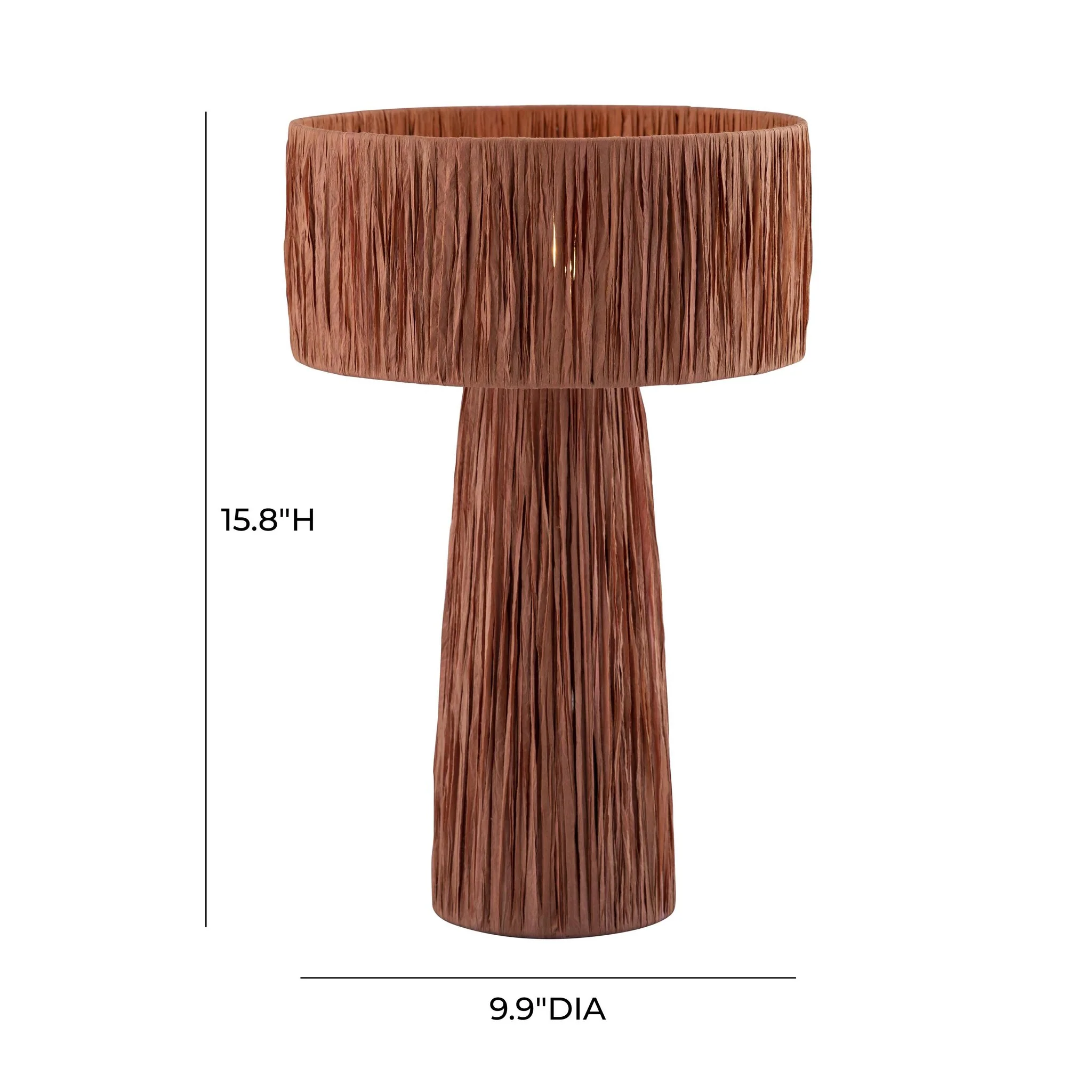 Shelby Raffia Brick Table Lamp - Image 7