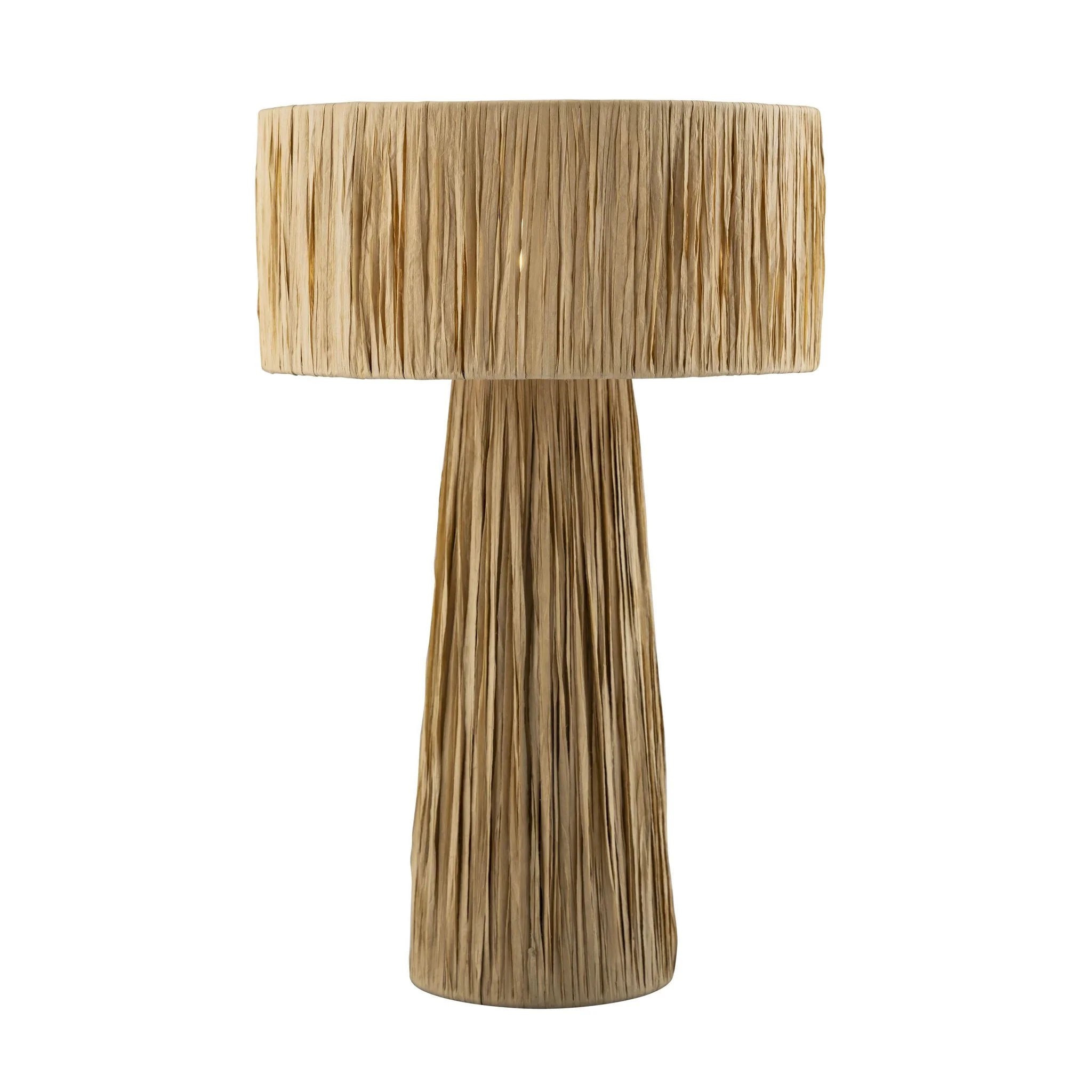 Shelby Raffia Natural Table Lamp - Image 3
