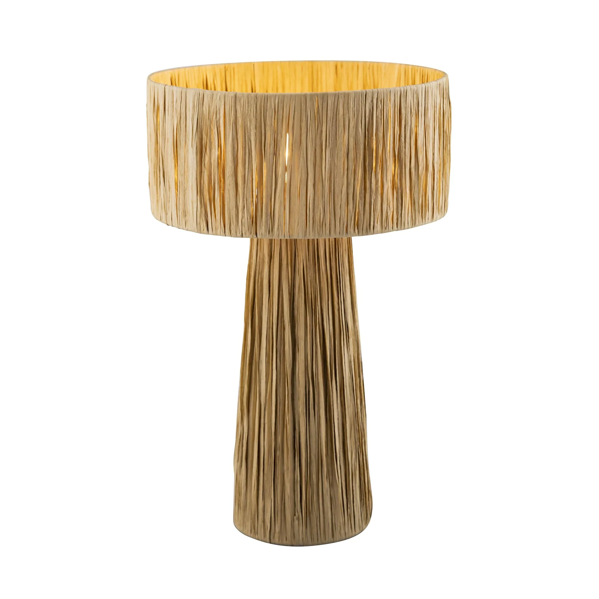 Shelby Raffia Natural Table Lamp - Image 4