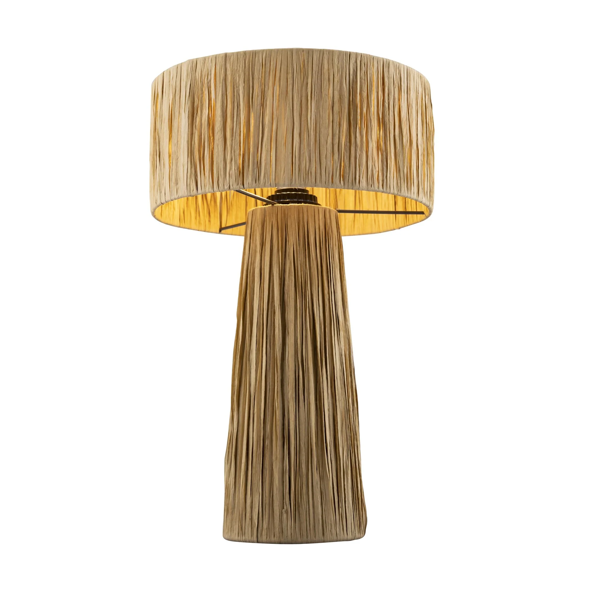 Shelby Raffia Natural Table Lamp - Image 5