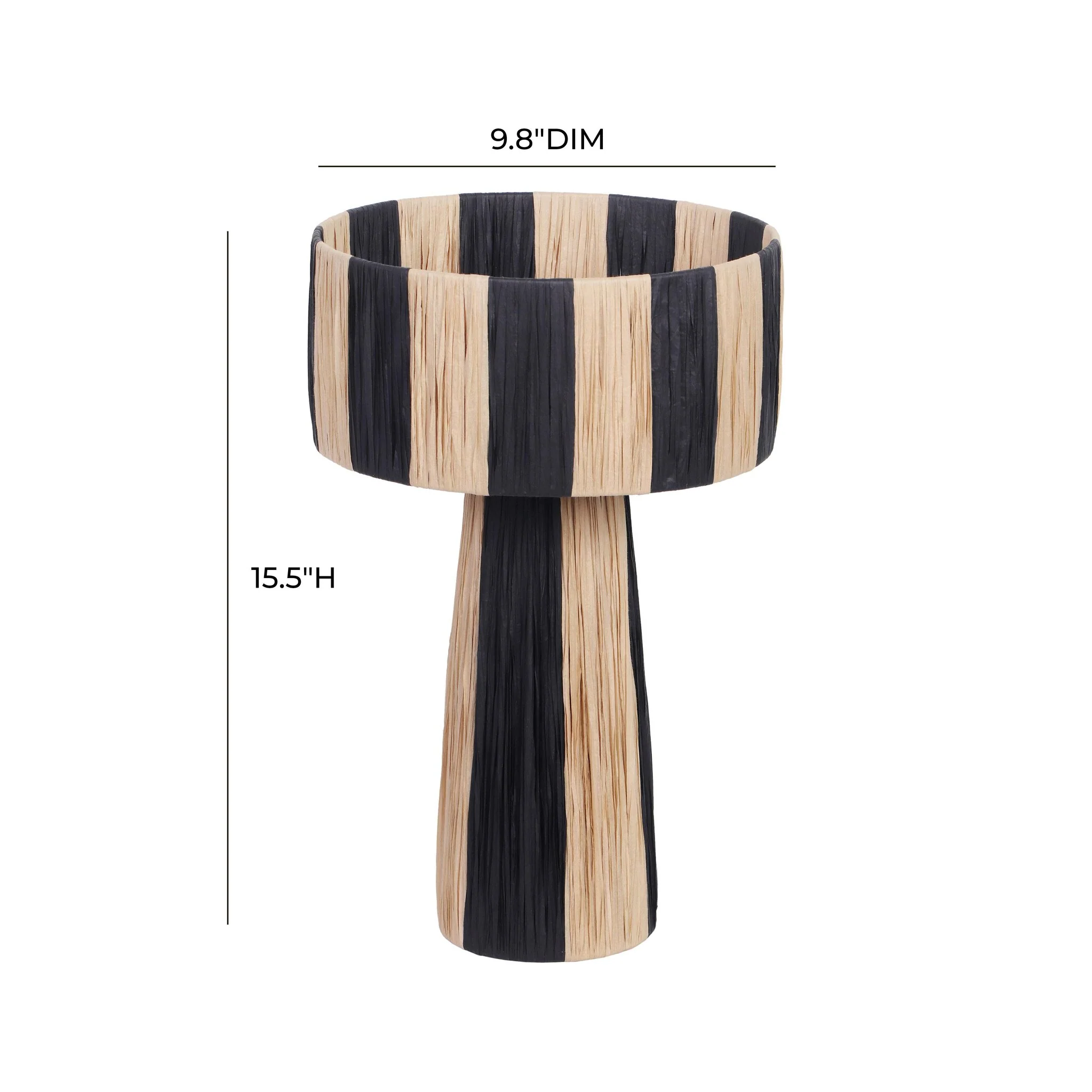Shelby Raffia Two-Tone Table Lamp - Image 8