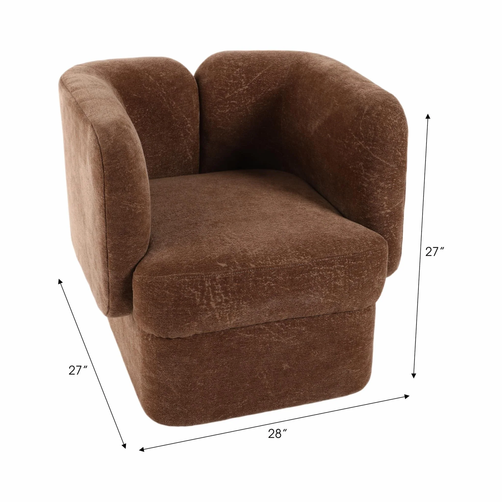 Shelter-back Accent Chair, Brown - Image 7