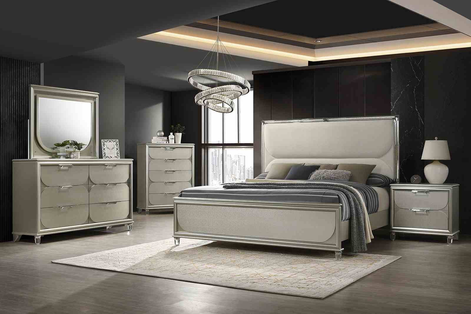 Sheridan Nightstand, Silver - Image 2