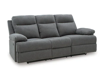 Side-Swipe Reclining Sofa with Drop Down Table - Image 3