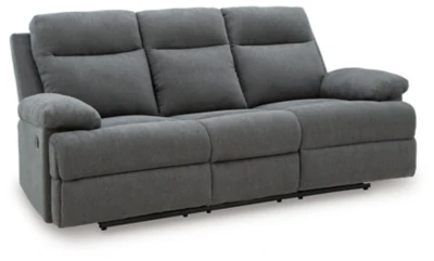 Side-Swipe Reclining Sofa with Drop Down Table - Image 5