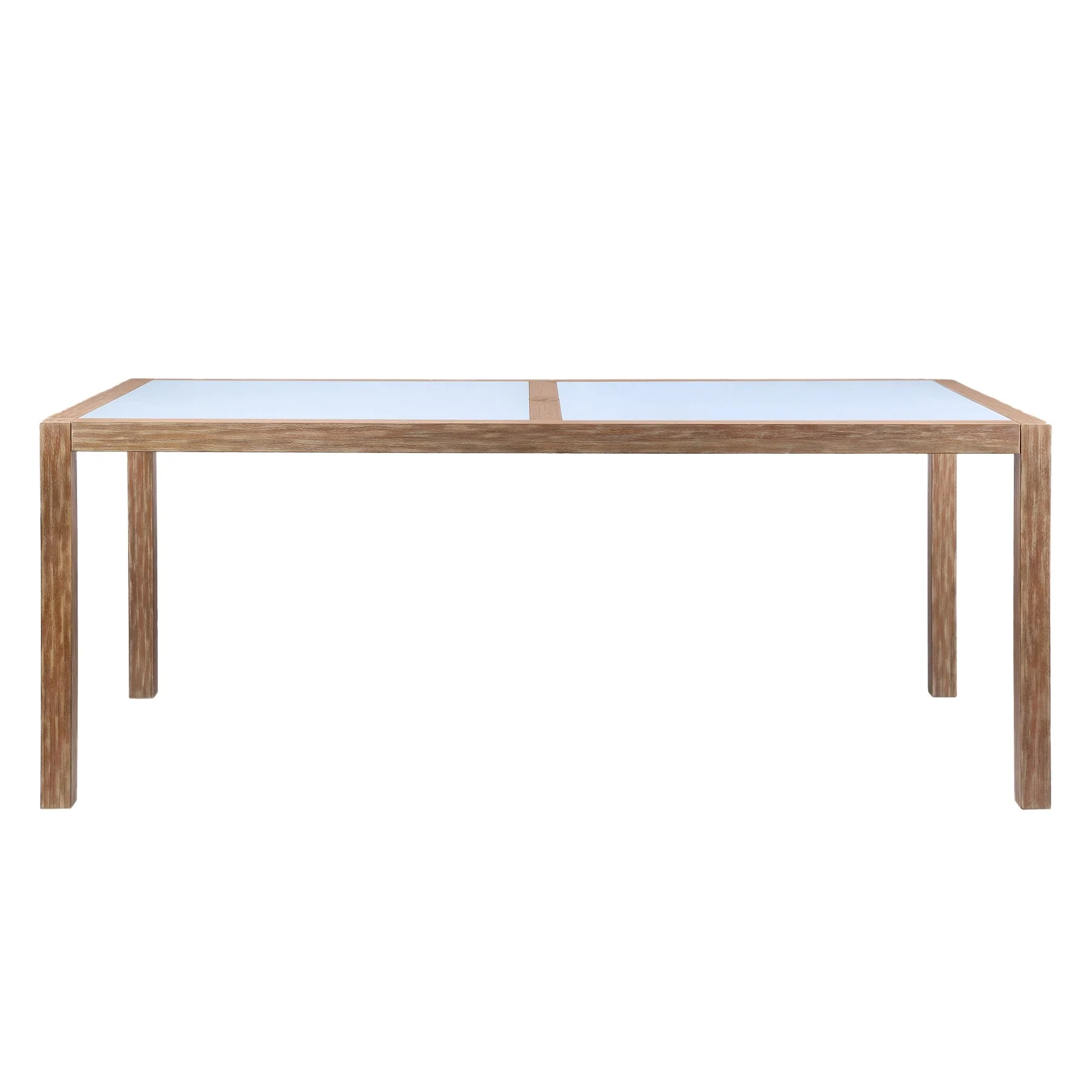 Sienna and Madsen 5 Piece Outdoor Eucalyptus Dining Set with Gray Teak Finish - Image 5