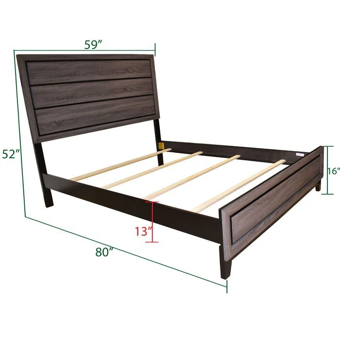 Sierra 4 Pc Full Bed Gray - Image 4