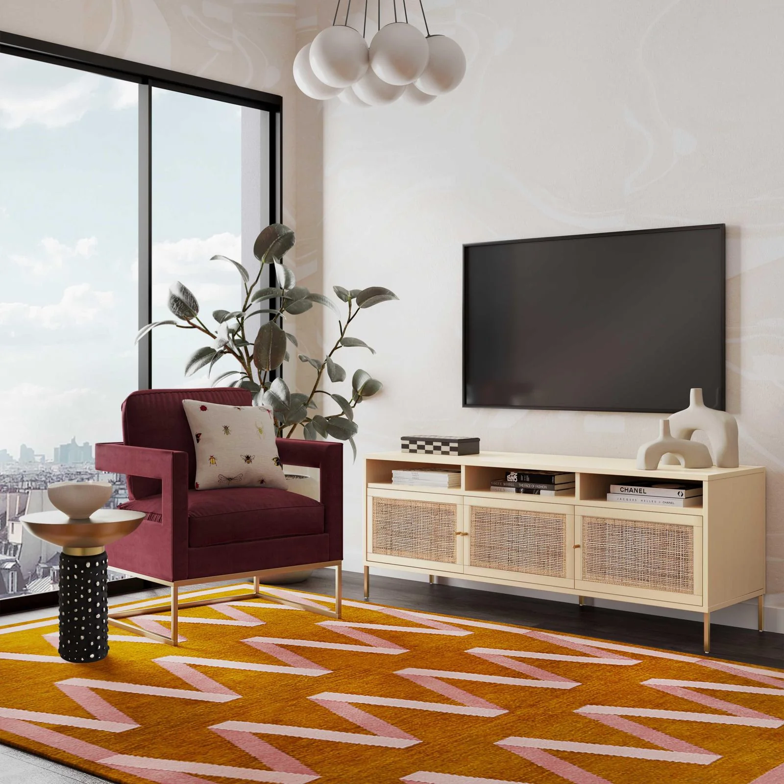 Sierra Buttermilk Media Console - Image 2