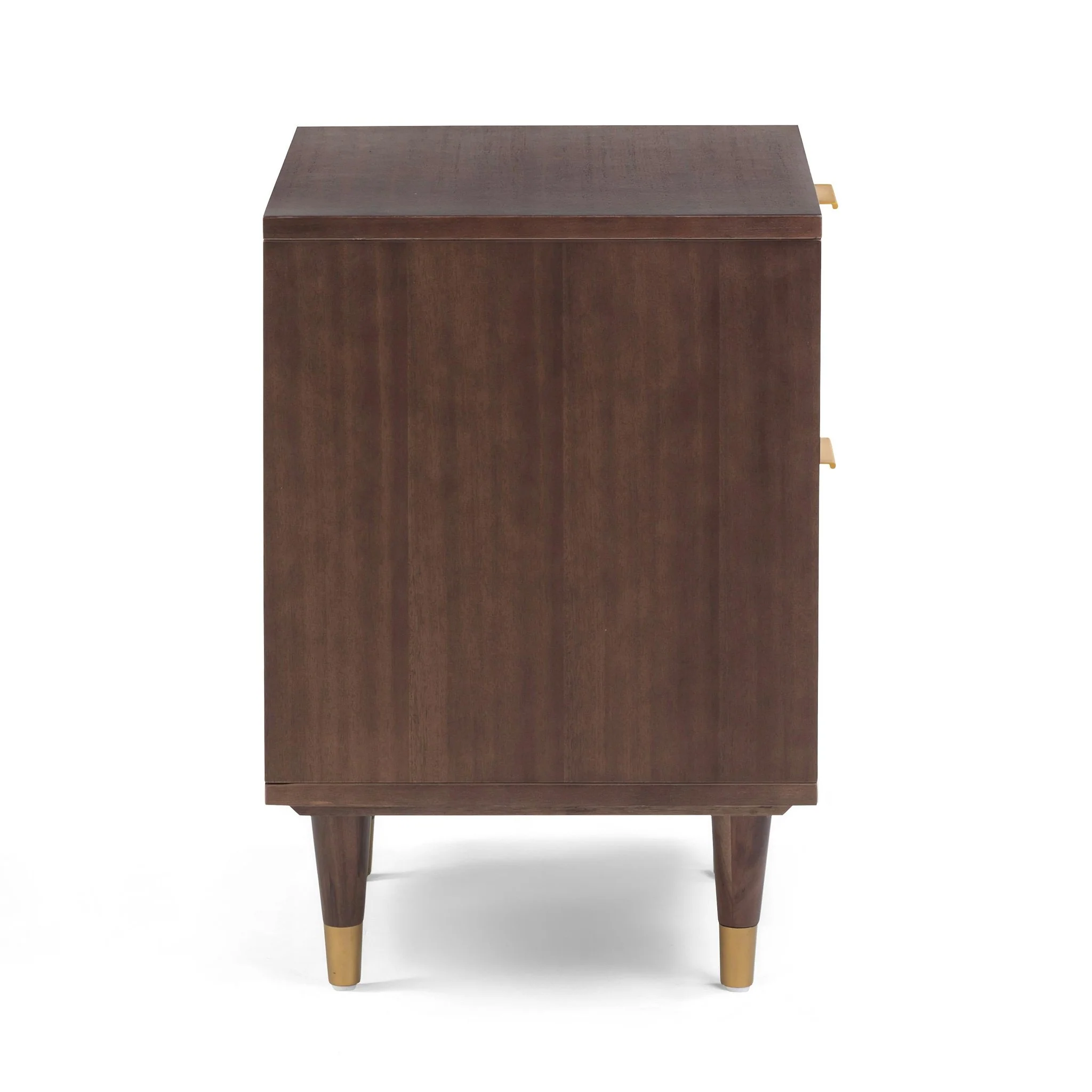Sierra Dark Chocolate Brown 2 Drawer Nightstand - Image 4