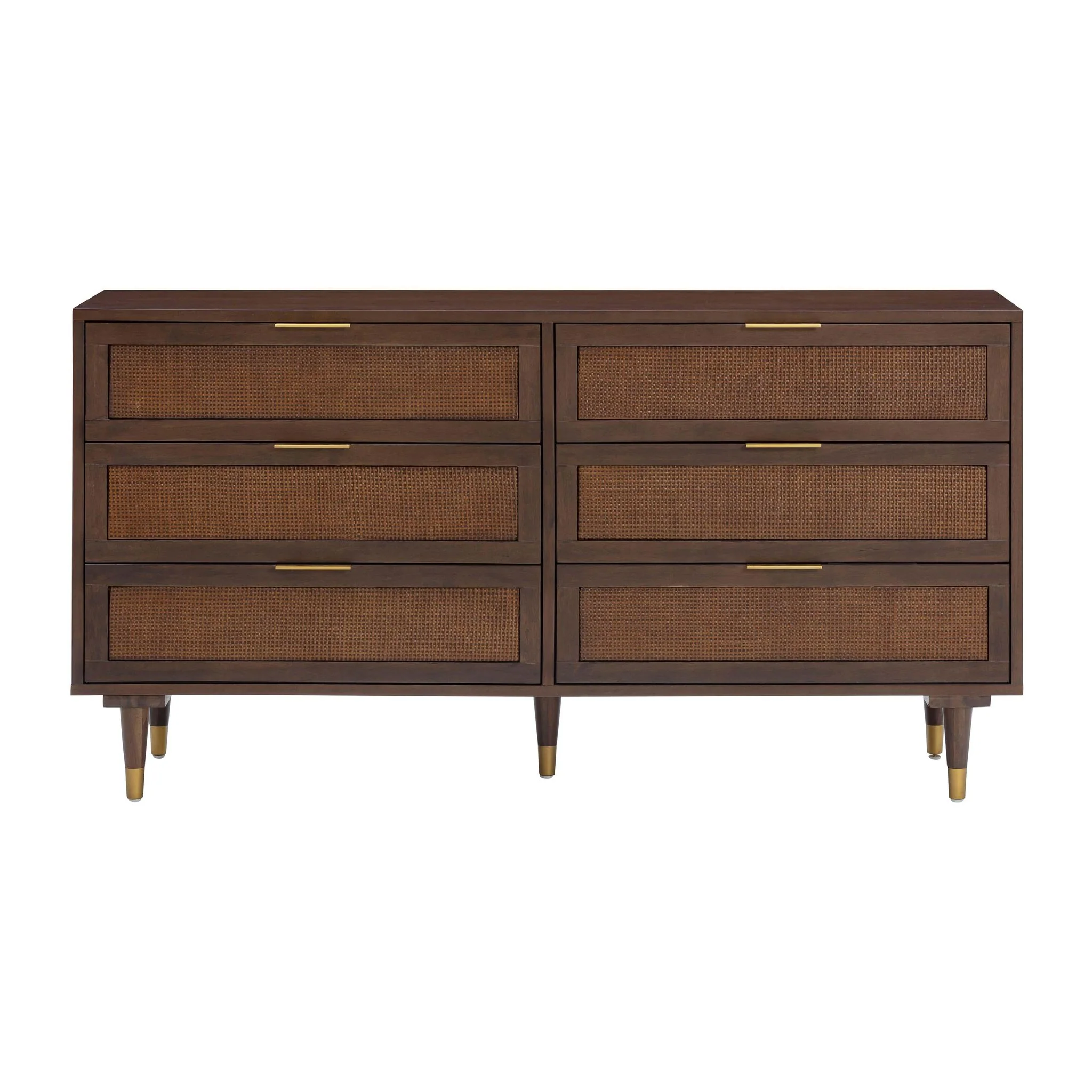 Sierra Dark Chocolate Brown 6 Drawer Dresser - Image 2
