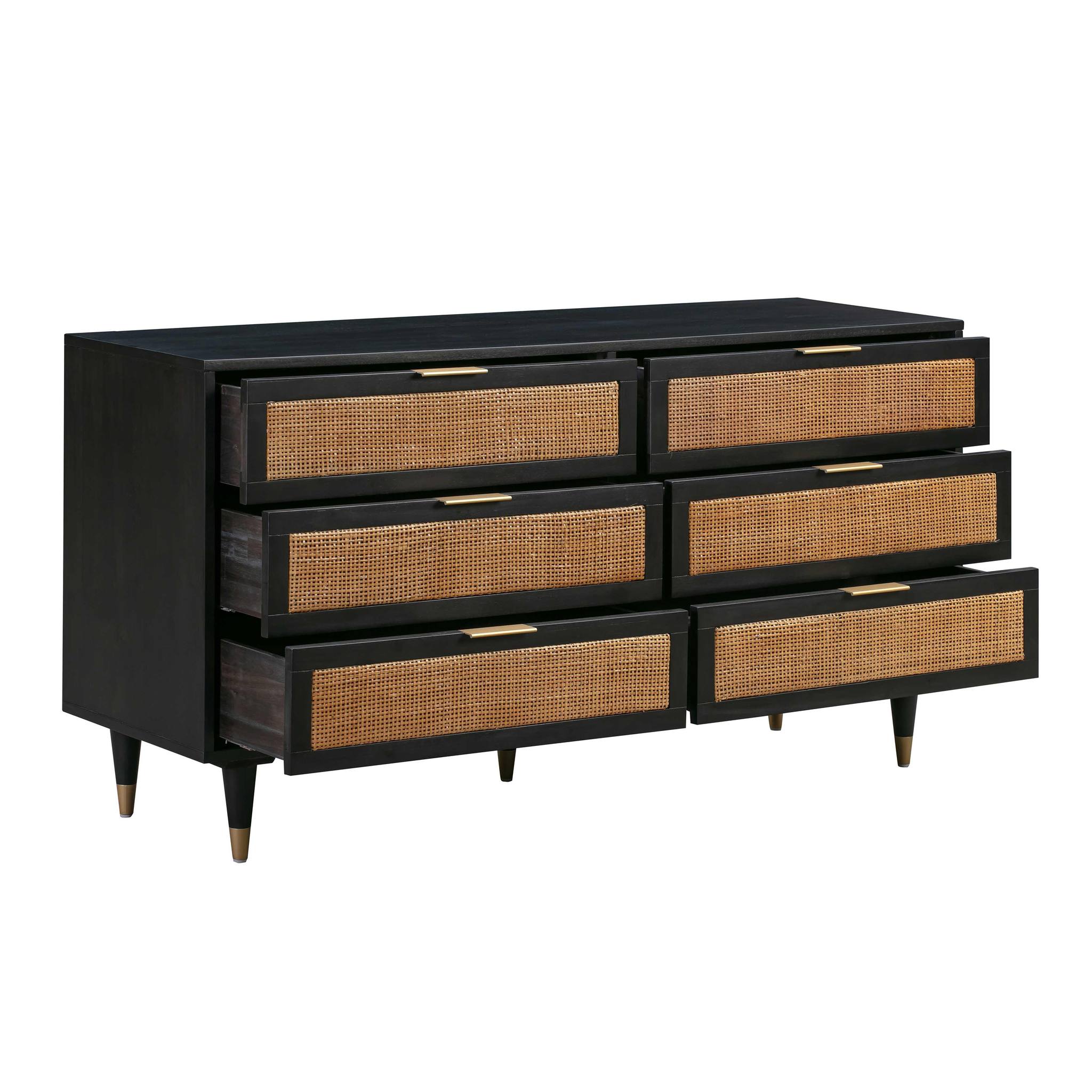 Sierra Noir 6 Drawer Dresser - Image 4