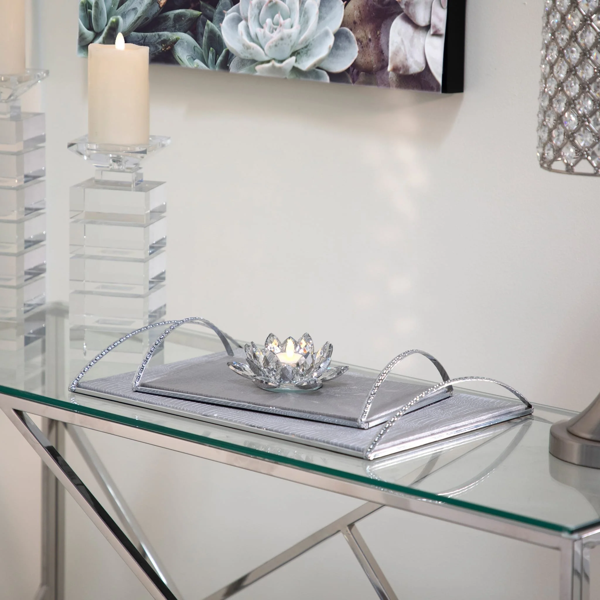 Silver Crystal Votive Candle Holder 6 - Image 11