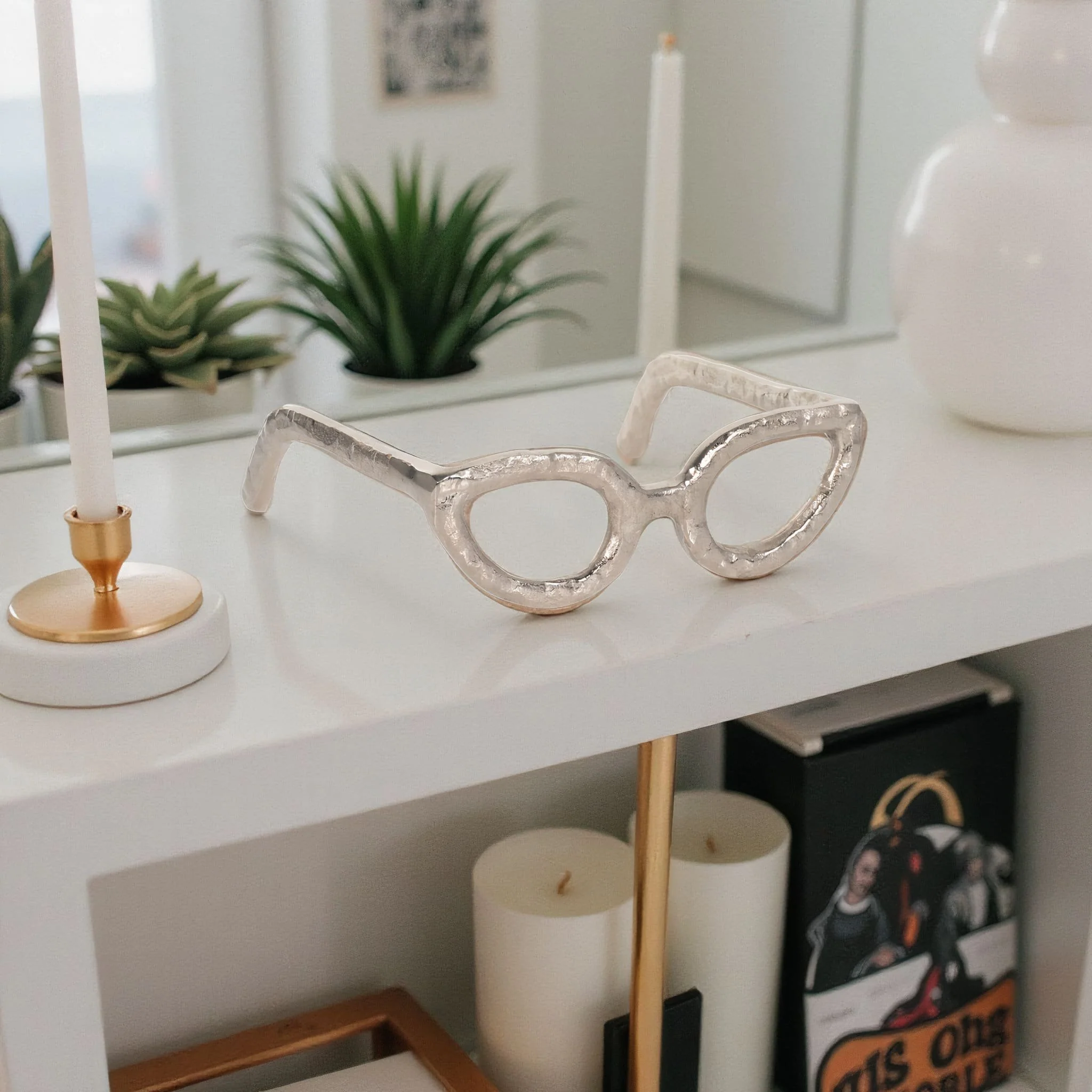 Silver Glasses Sculpture - Image 6