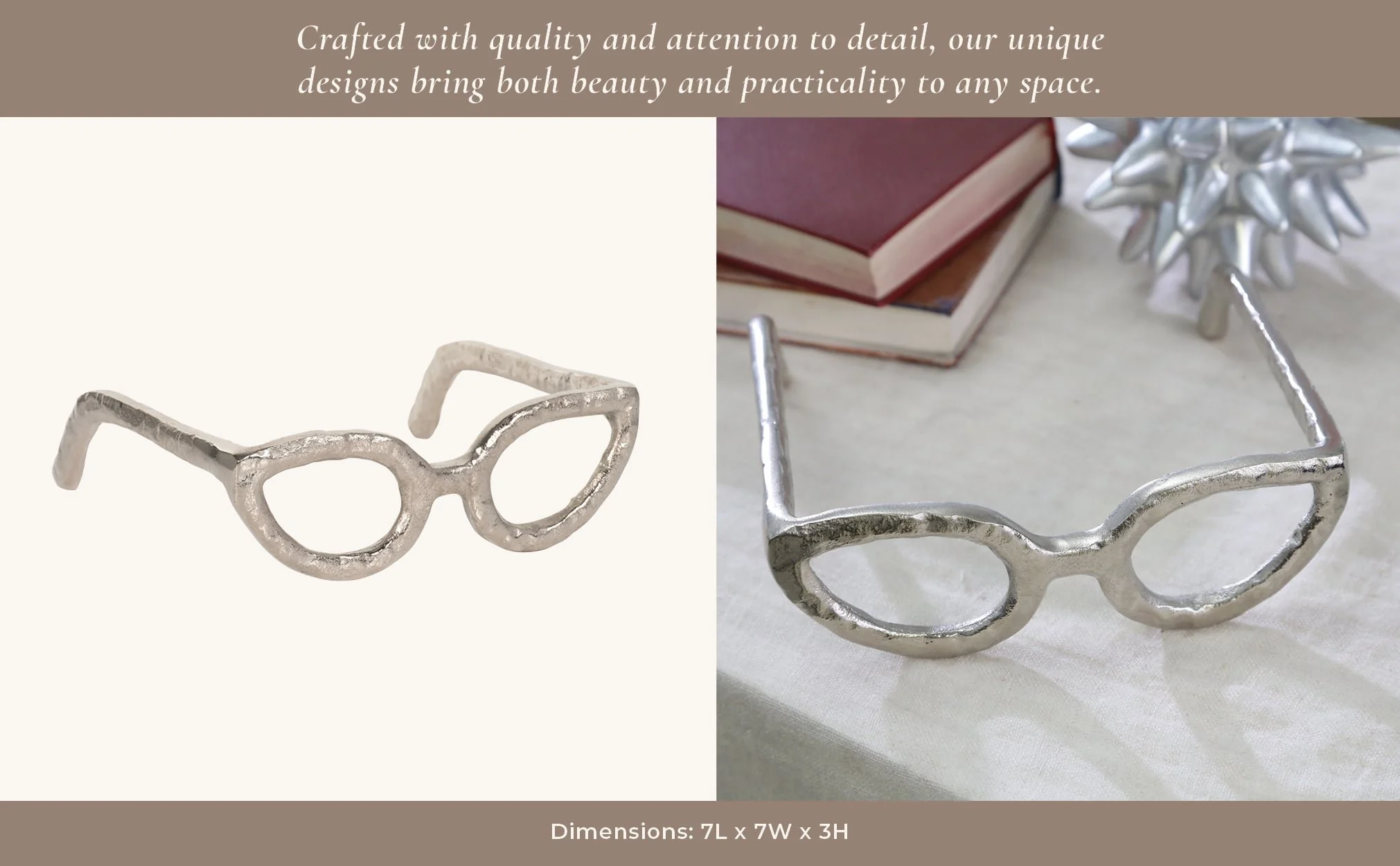 Silver Glasses Sculpture - Image 7