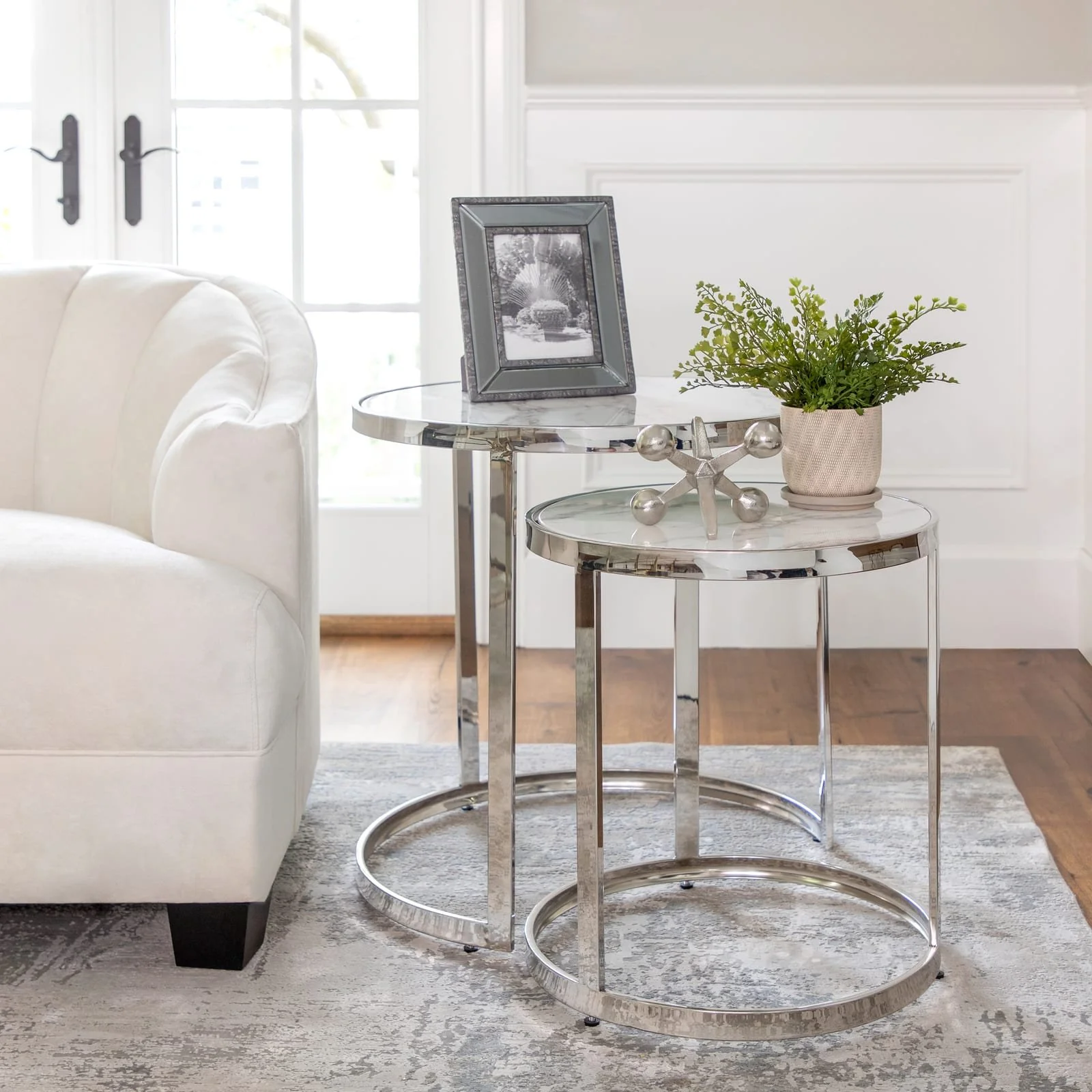 Silver Metal Jacks Decor, 5 - Image 3