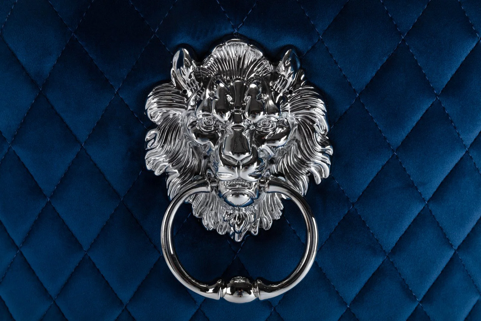 Simba Stainless Steel Legs Chair Finish with Velvet Fabric in Blue - Image 8