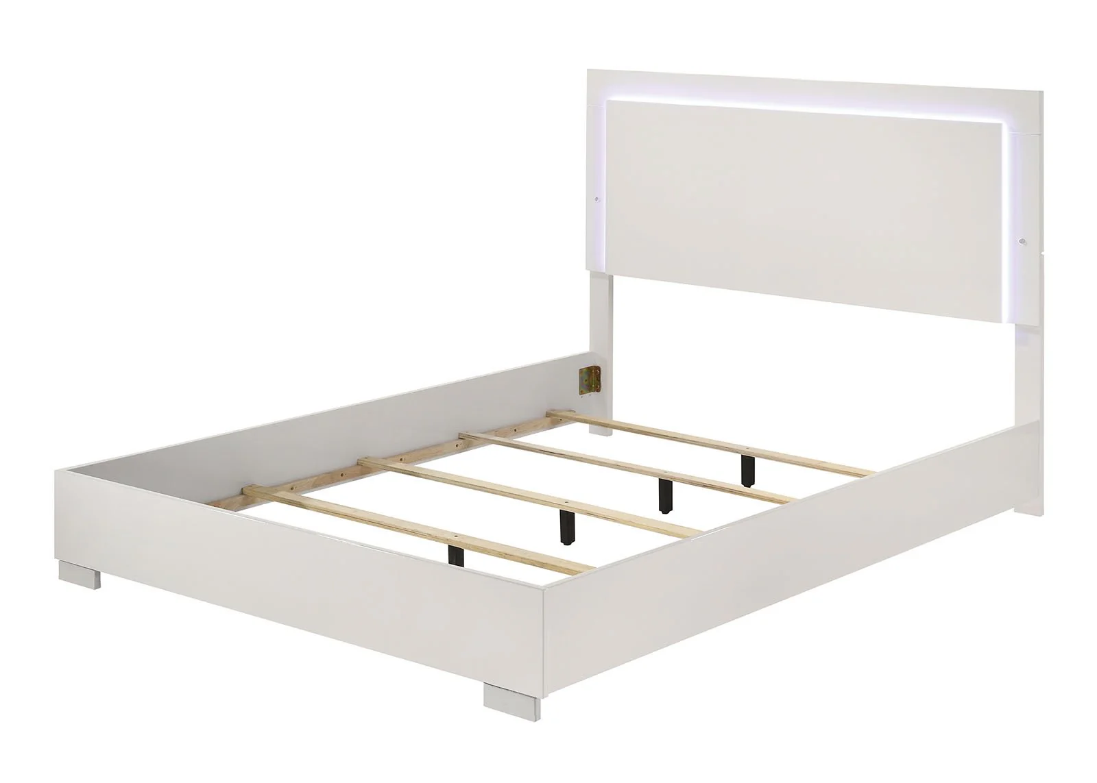 Sinistra E.King Bed, White - Image 2