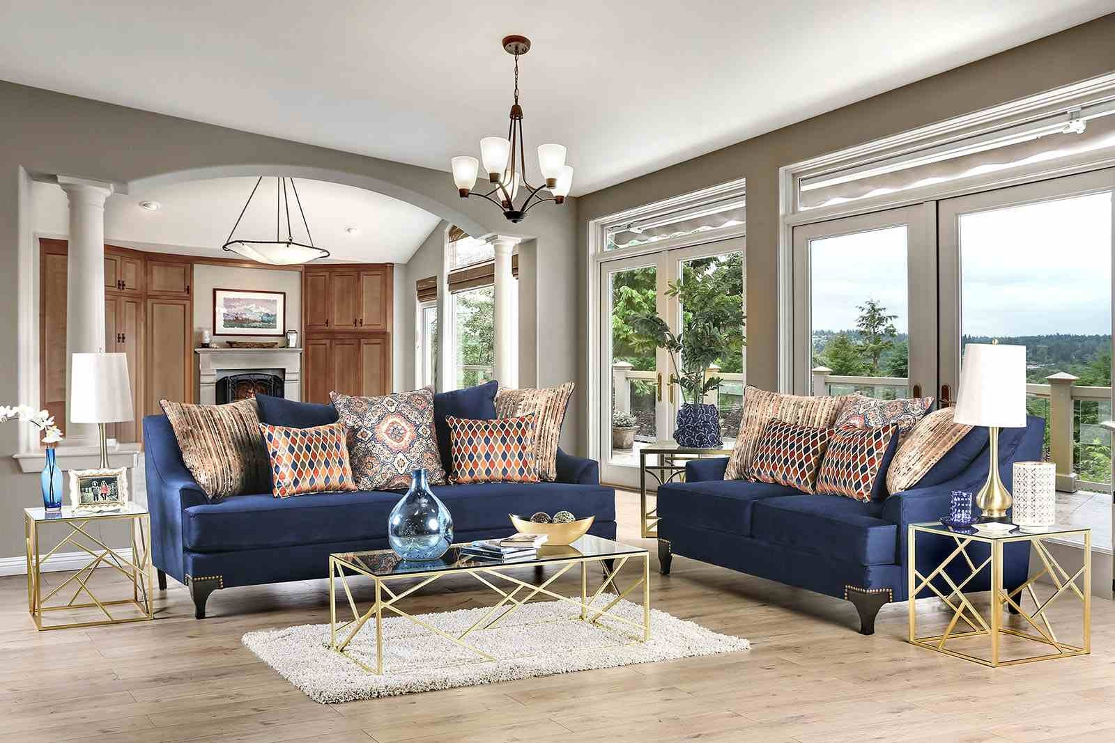 Sisseton Loveseat, Navy - Image 2
