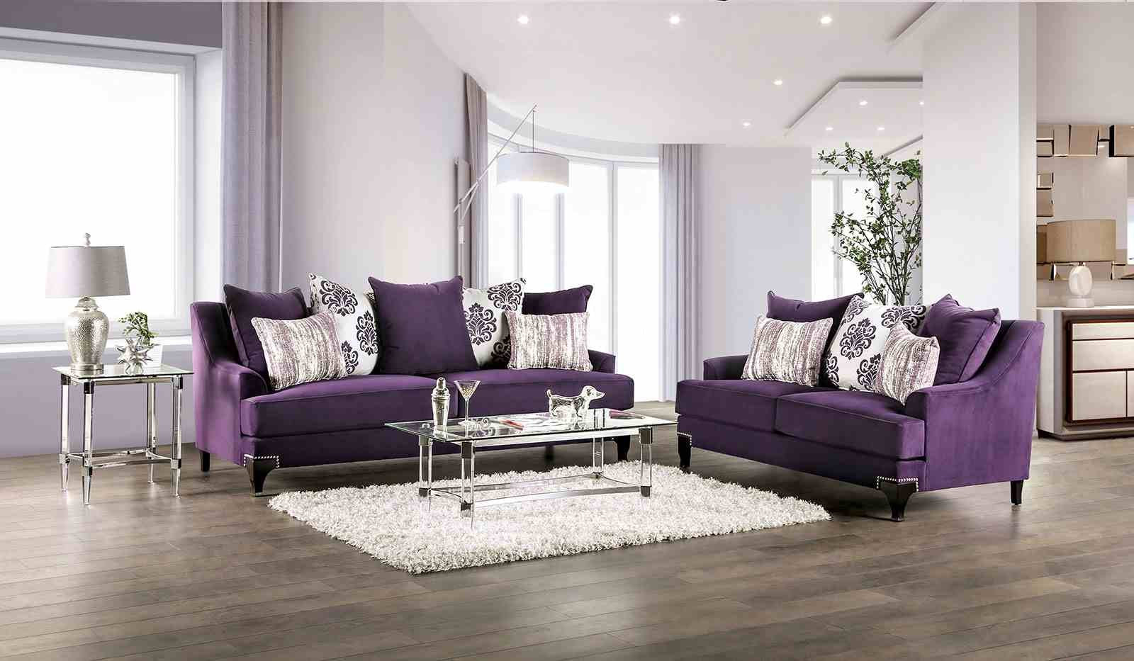 Sisseton Loveseat, Purple - Image 5
