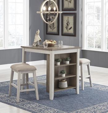 Skempton Counter Height Dining Table and Bar Stools (Set of 3) - Image 3