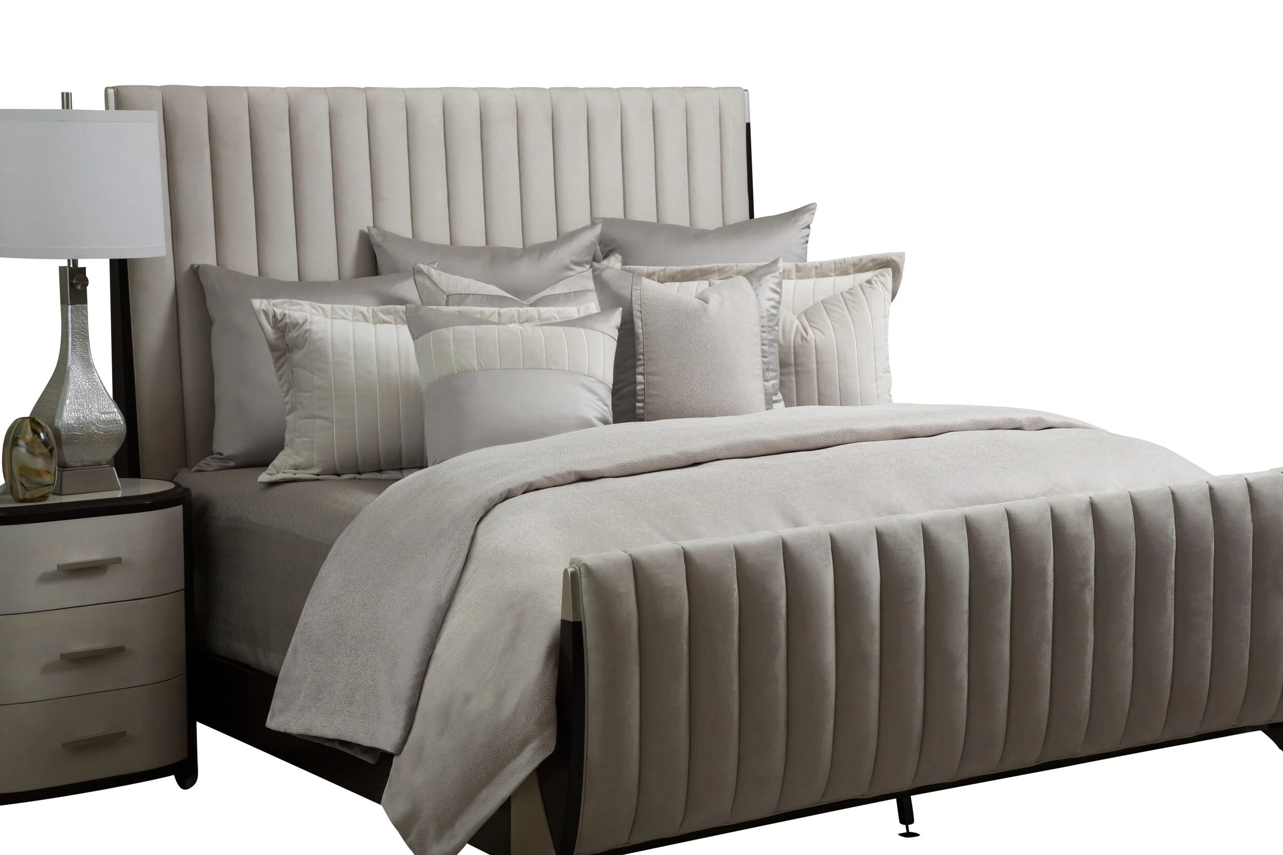 Skylar 10-Piece King Comforter Set - Champagne - Image 2
