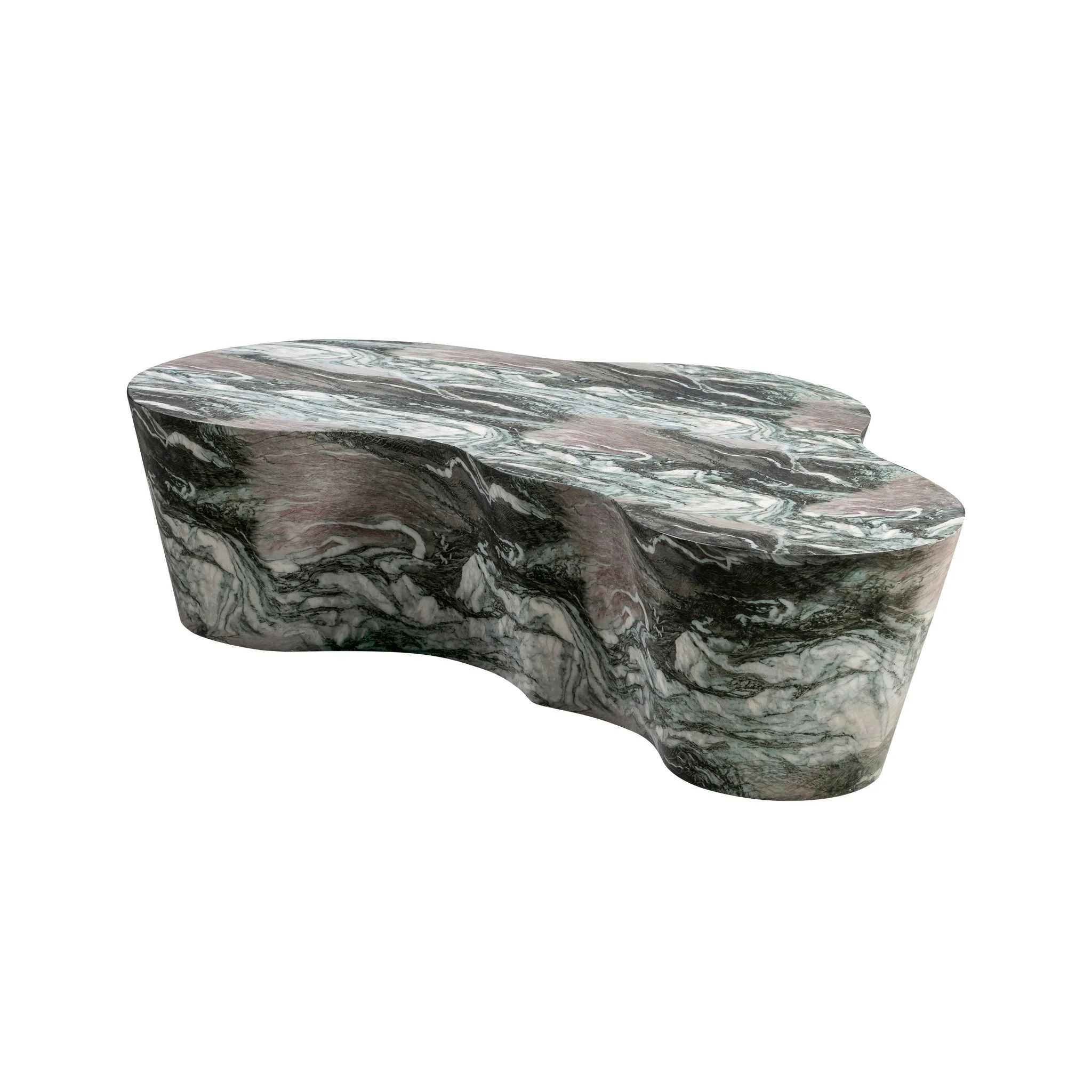 Slab Grey/Blush Faux Marble Coffee Table - Image 3