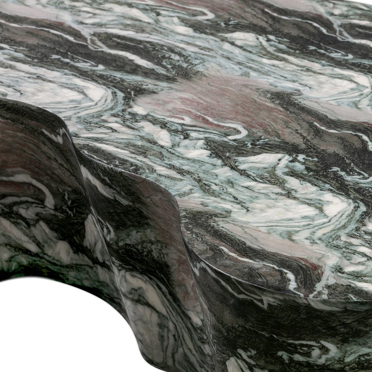 Slab Grey/Blush Faux Marble Coffee Table - Image 5