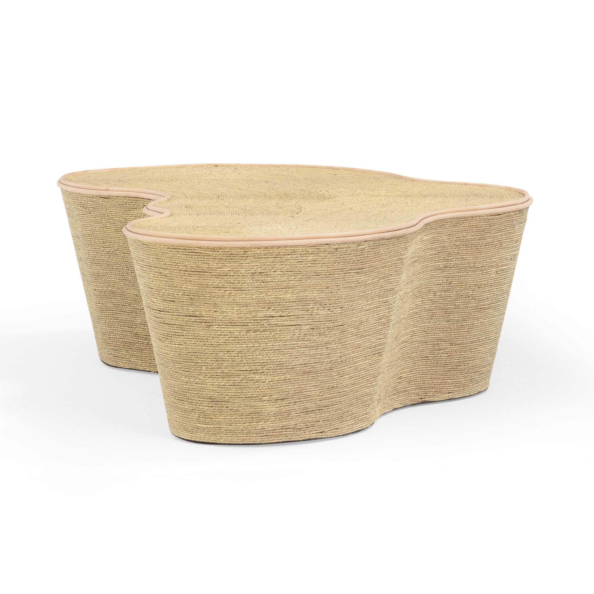 Slab Natural Seagrass Coffee Table - Image 5