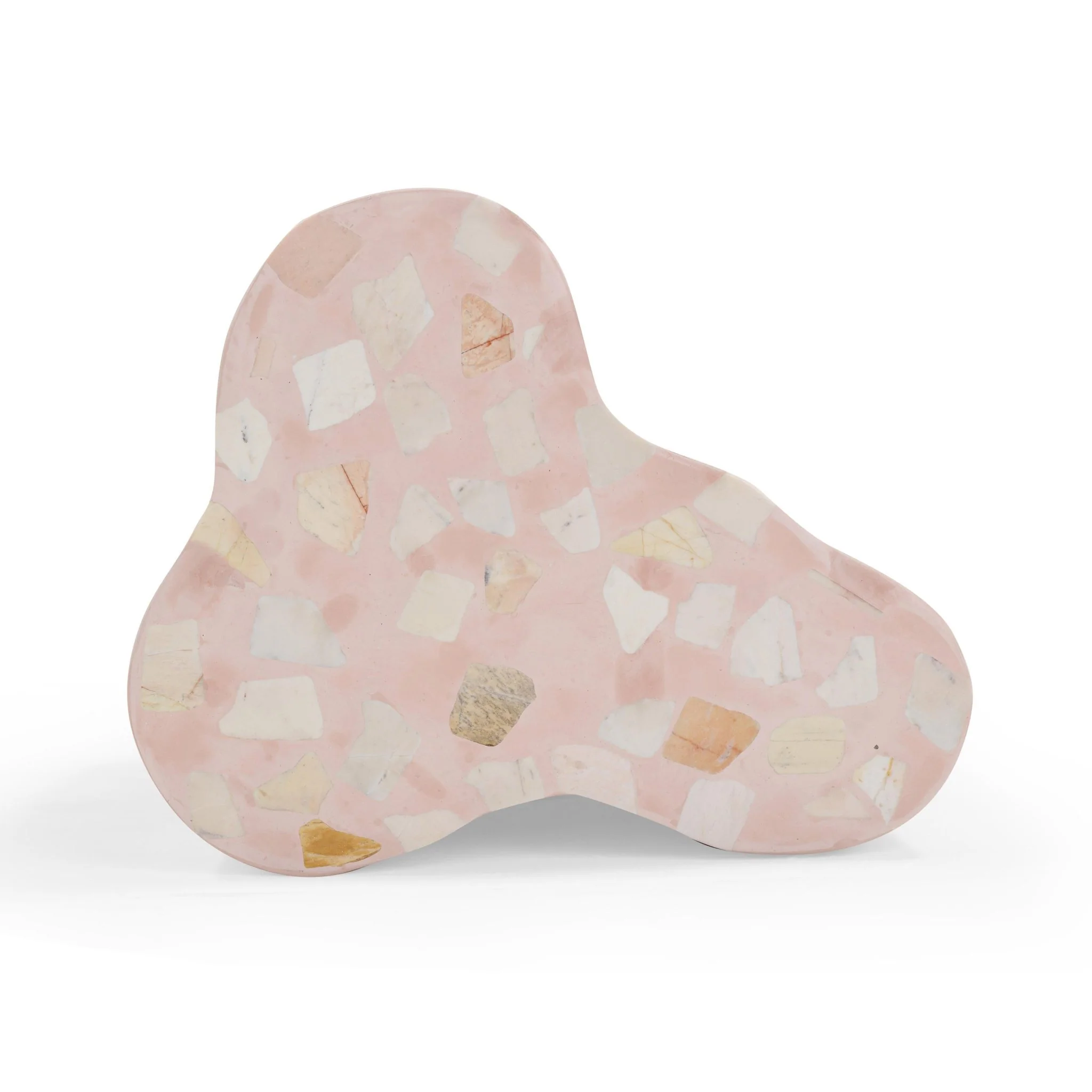 Slab Sunset Pink Terrazzo Indoor/Outdoor Side Table - Image 6