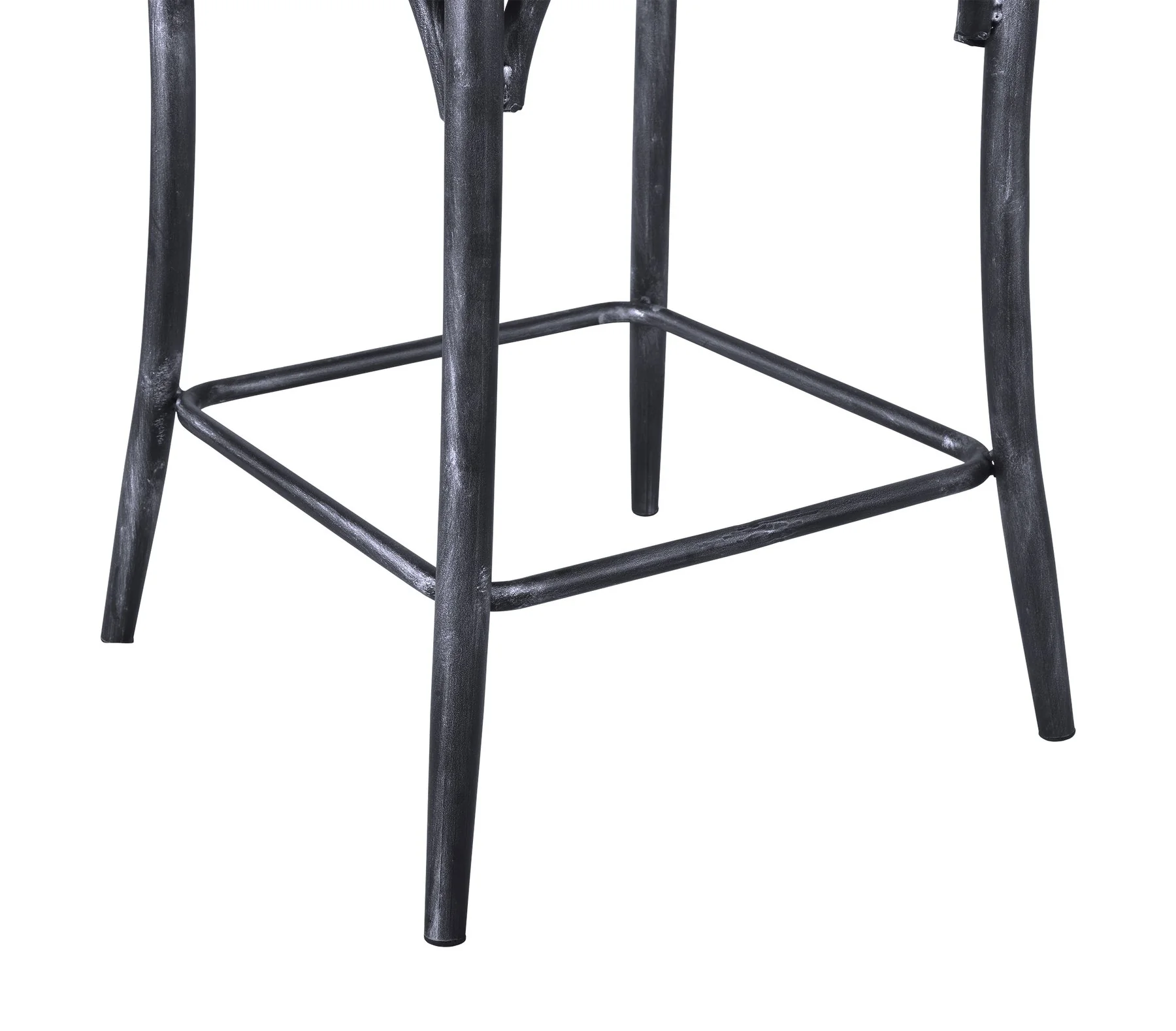 Sloan 26” Industrial Gray and Pine Wood X-Back Counter Height Counter Stool - Image 3