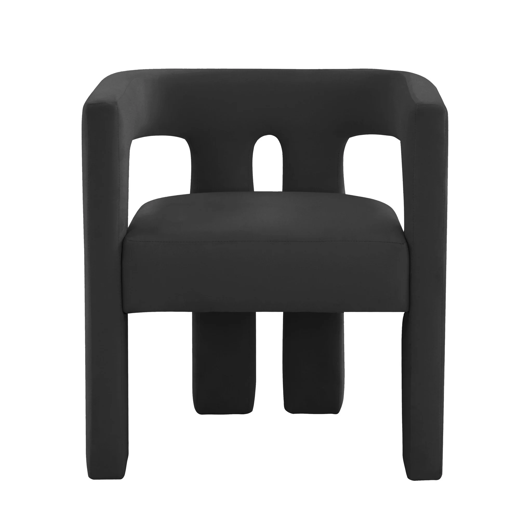Sloane Black Velvet Chair - Image 3