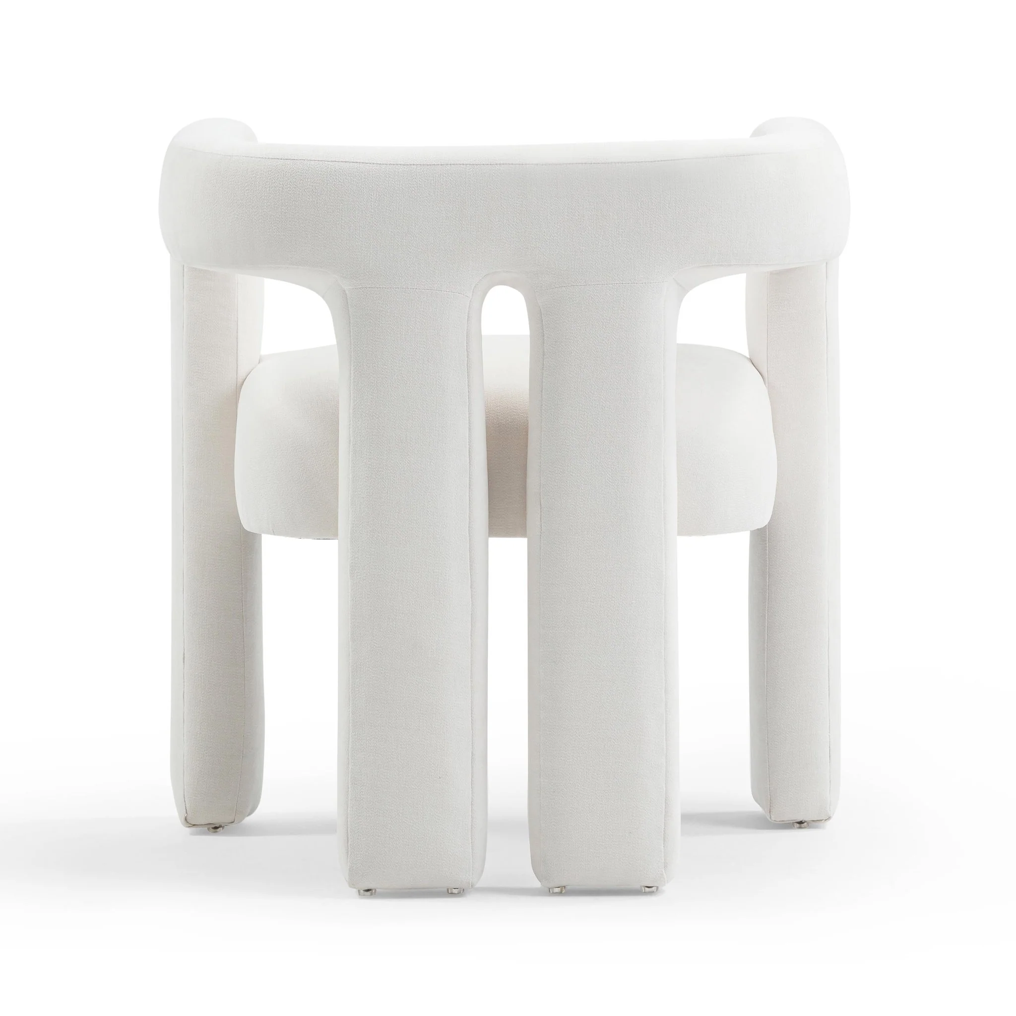 Sloane Bone White Recycled Fabric Chair - Image 5