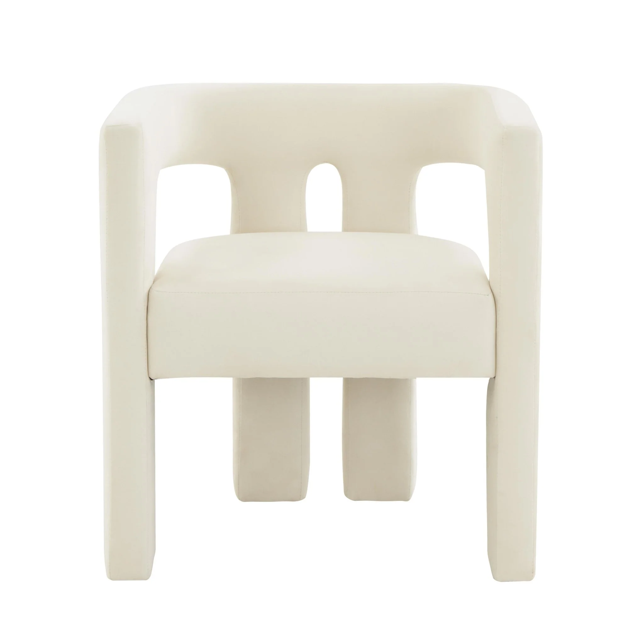Sloane Cream Velvet Chair - Image 3
