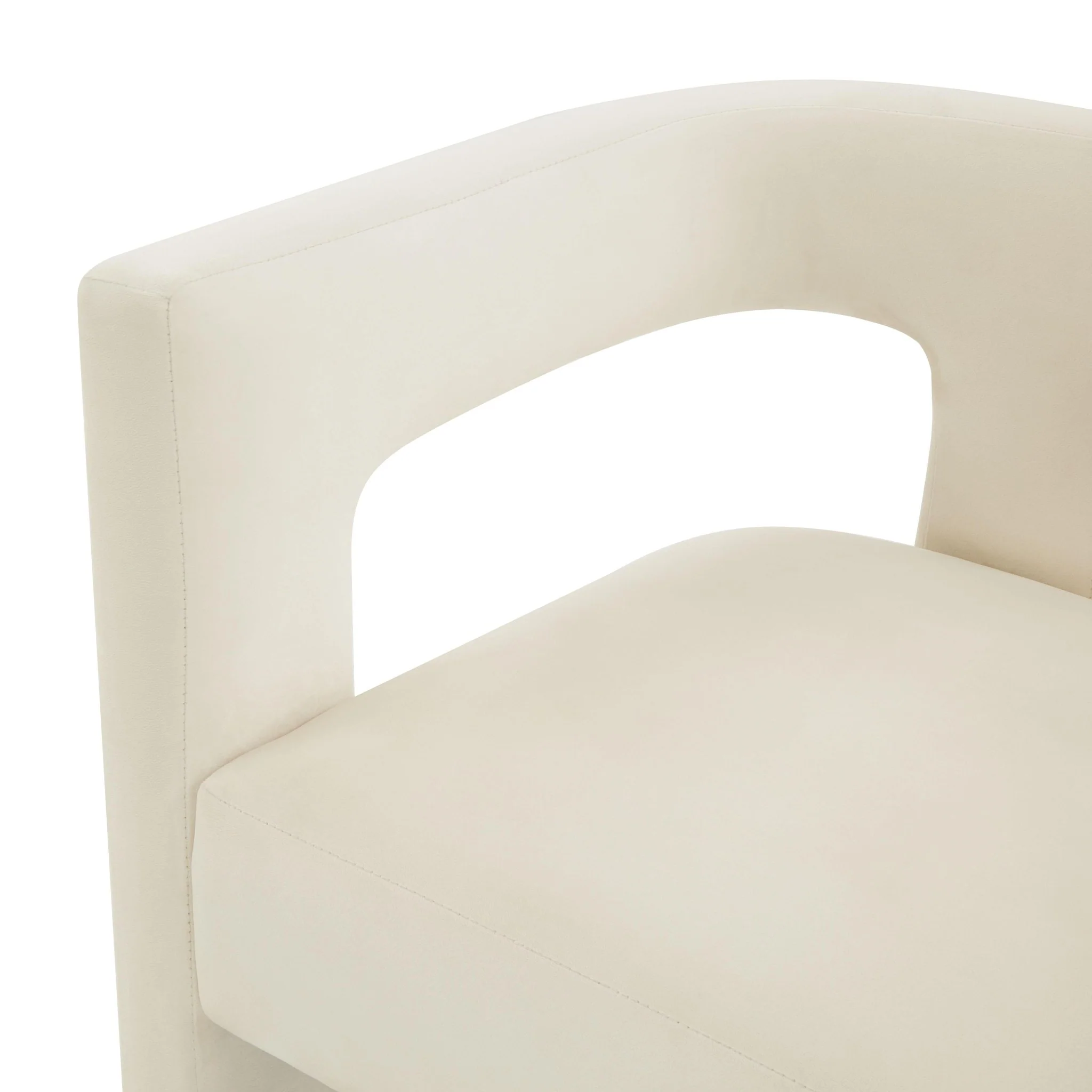 Sloane Cream Velvet Chair - Image 5