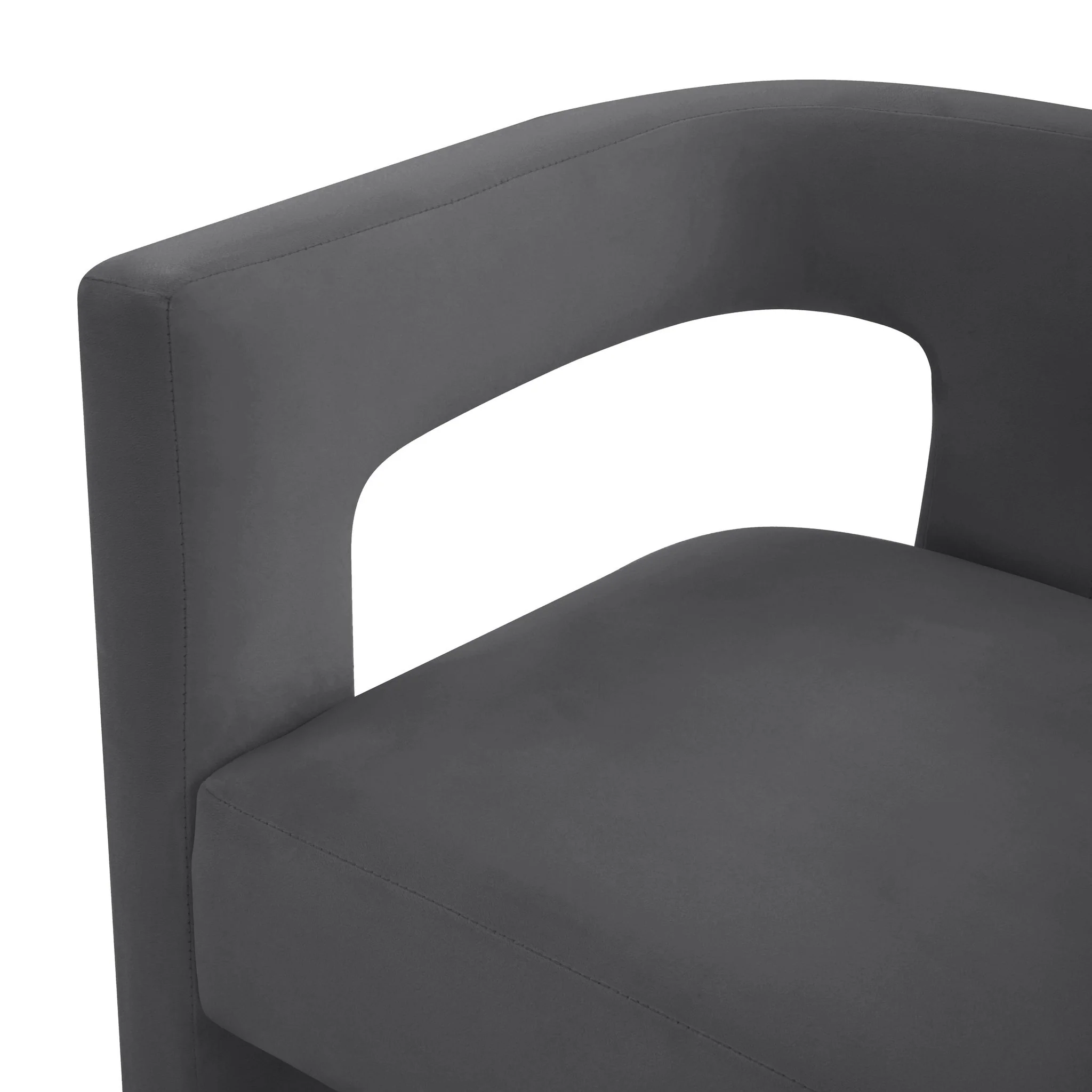 Sloane Dark Grey Velvet Chair - Image 5