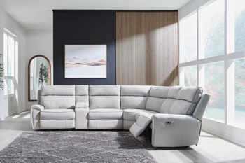 Social Pointe Reclining Sectional with Storage Console - Image 21