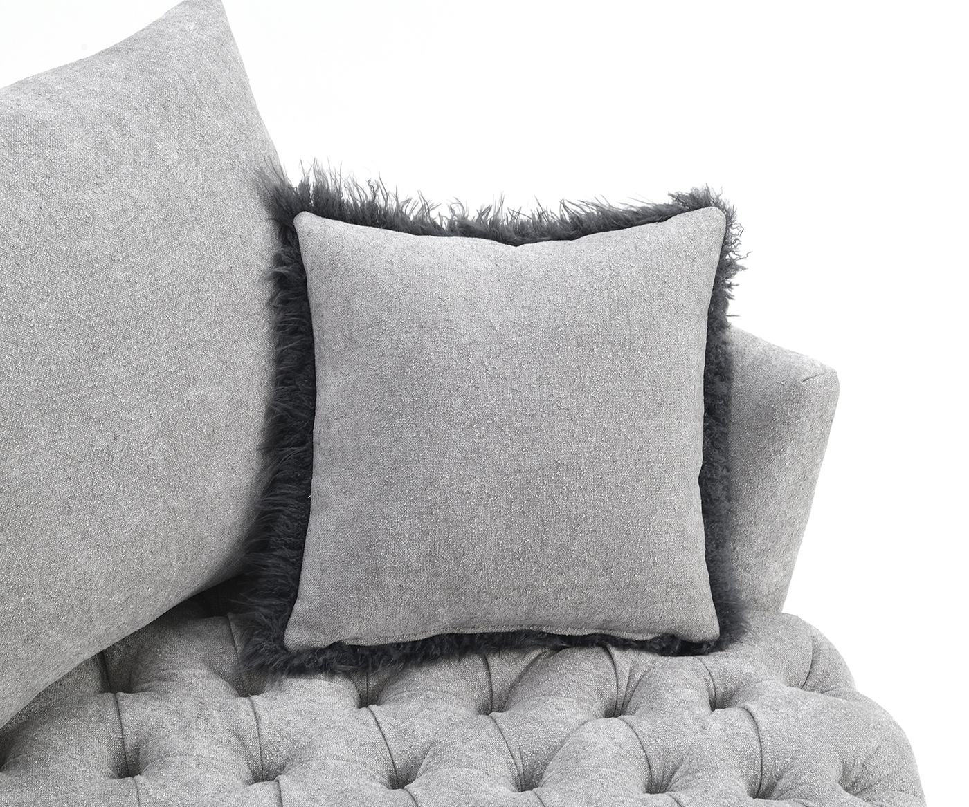 Sofi Swivel Chair, Button Tufted, Light Gray - Image 7