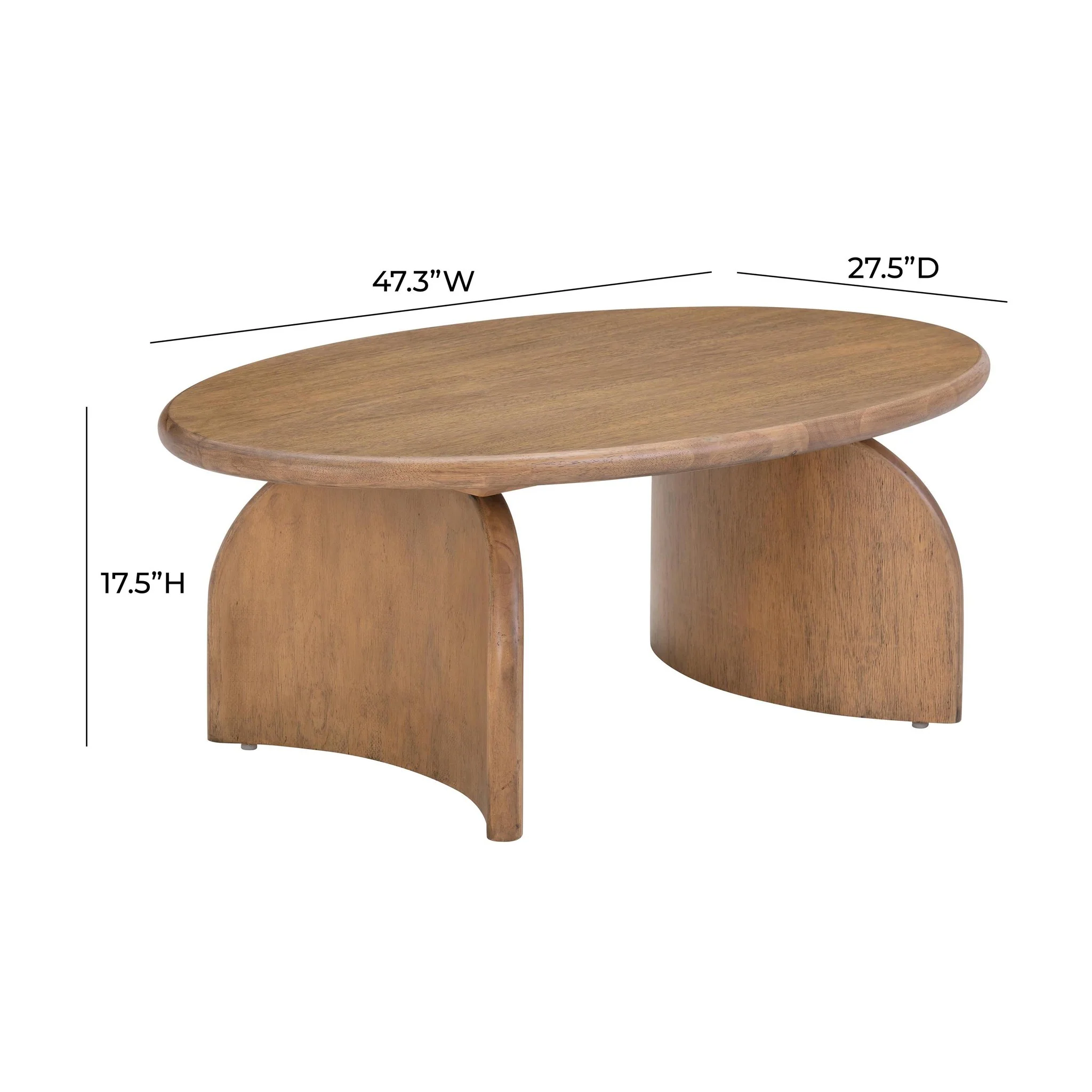 Sofia Cognac Wooden Coffee Table - Image 7