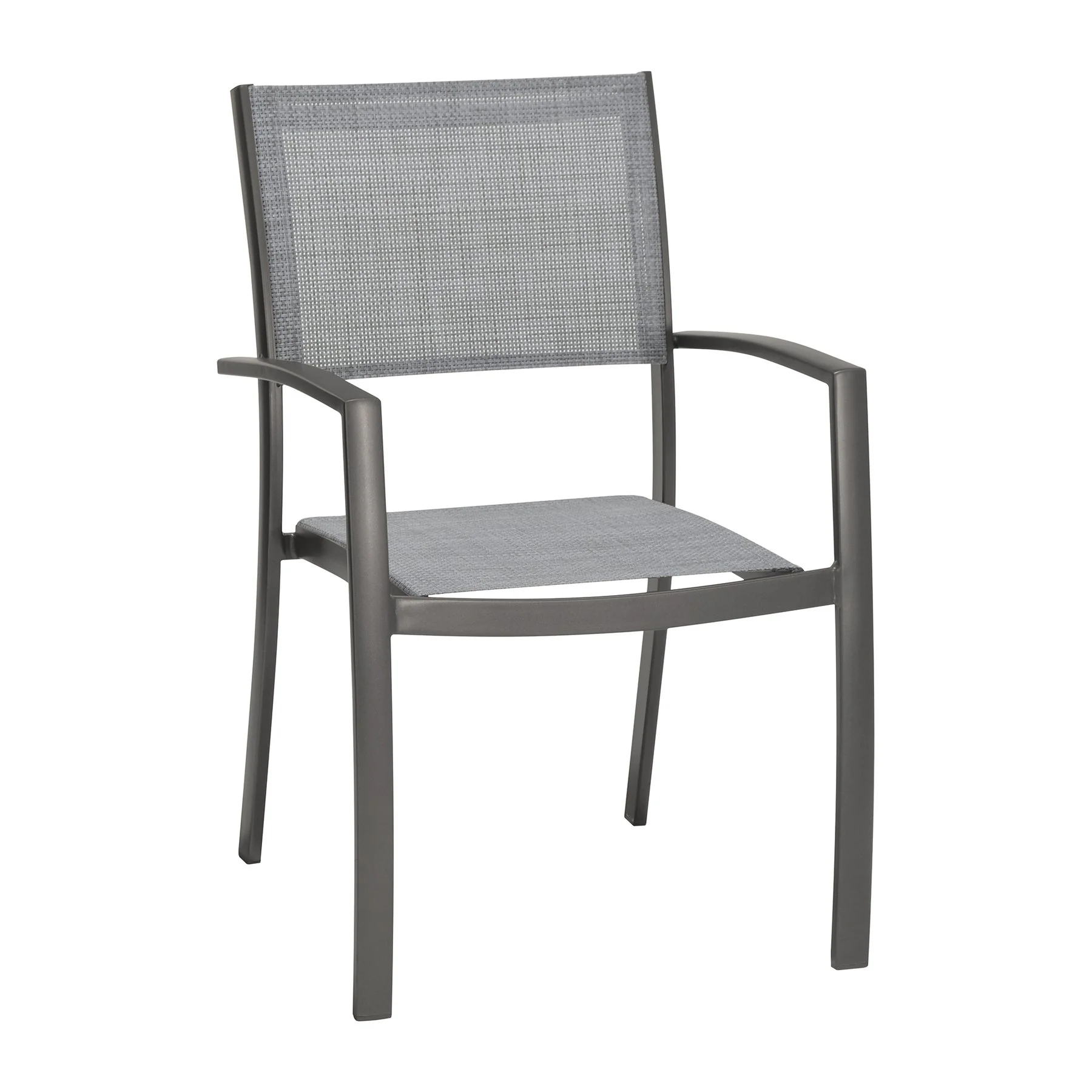 Solana 5 piece Outdoor Aluminum Dining Set in Cosmos Gray Finish with Wood Top - Image 2