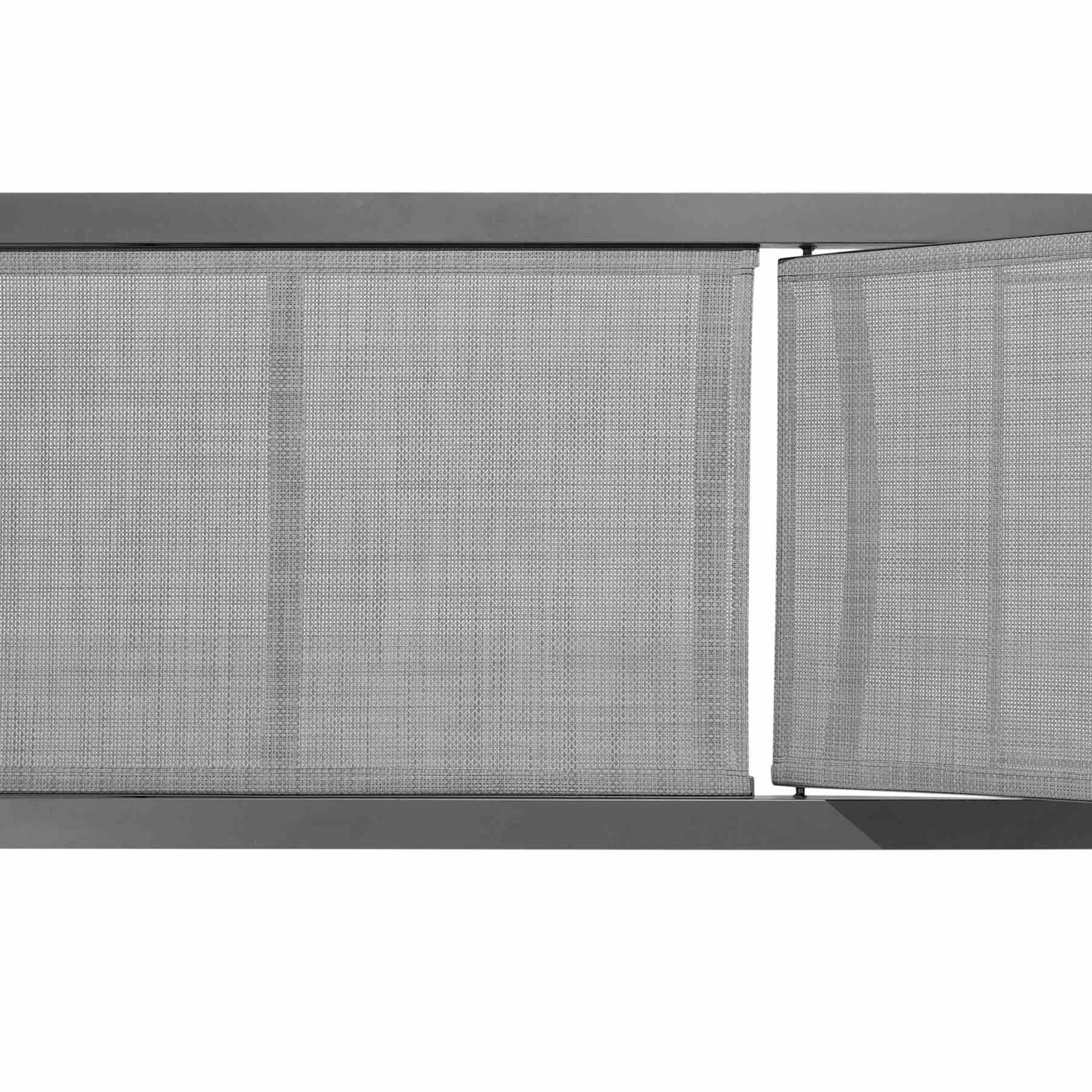 Solana Outdoor Dark Gray Aluminum Stacking Chaise Lounge Chair - Image 5