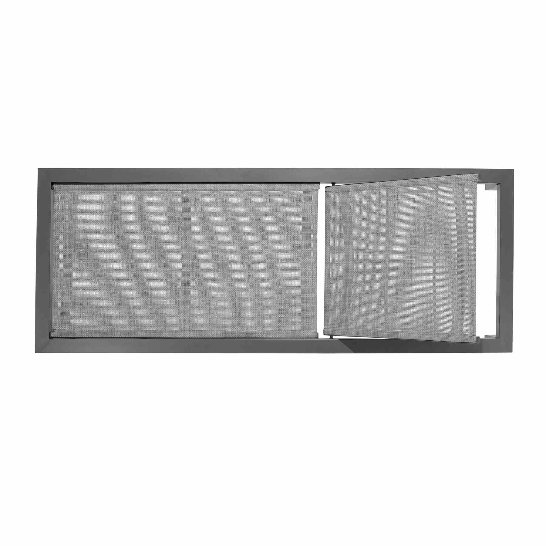 Solana Outdoor Dark Gray Aluminum Stacking Chaise Lounge Chair Set of 2 - Image 3