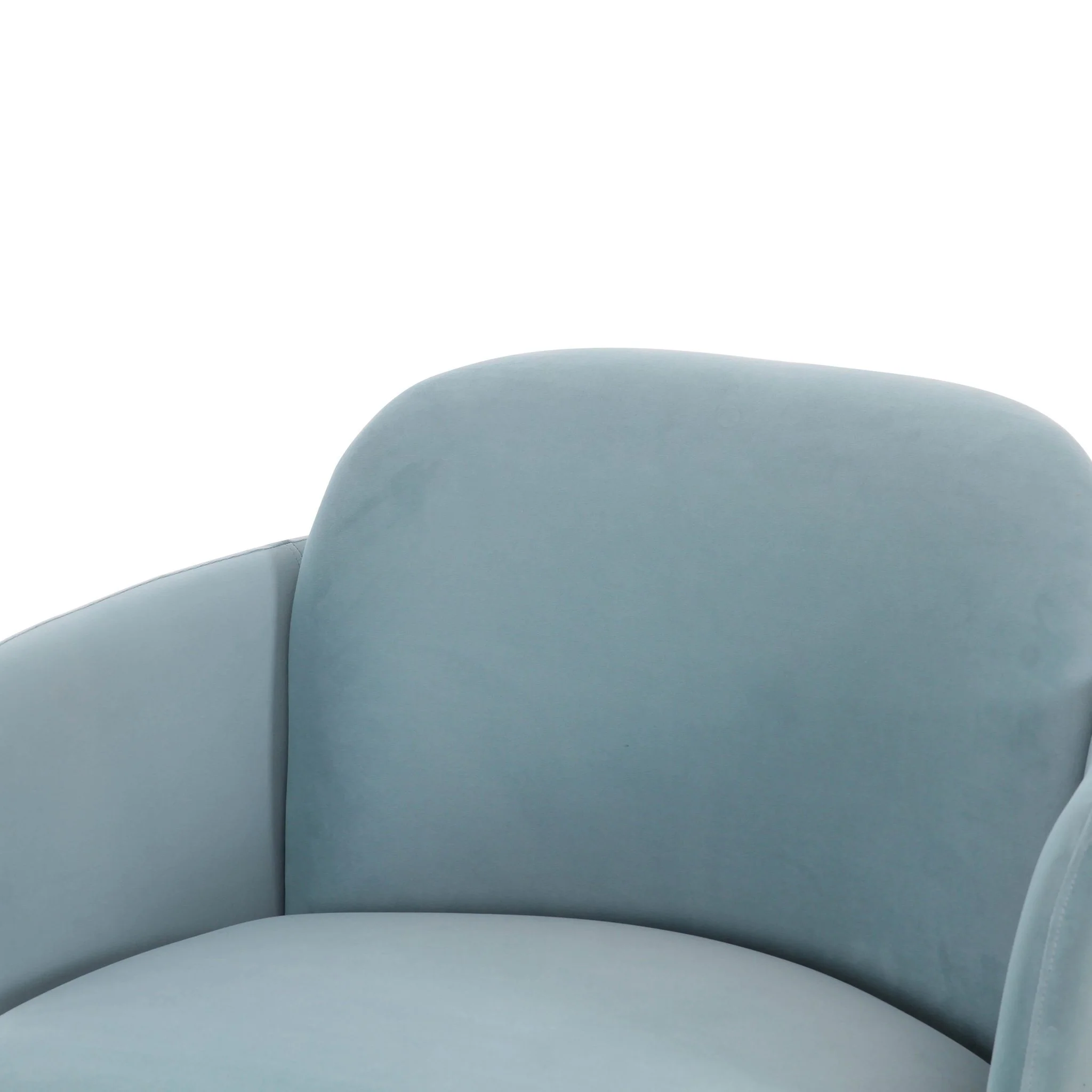 Solange Blue Shadow Velvet Swivel Chair - Image 5