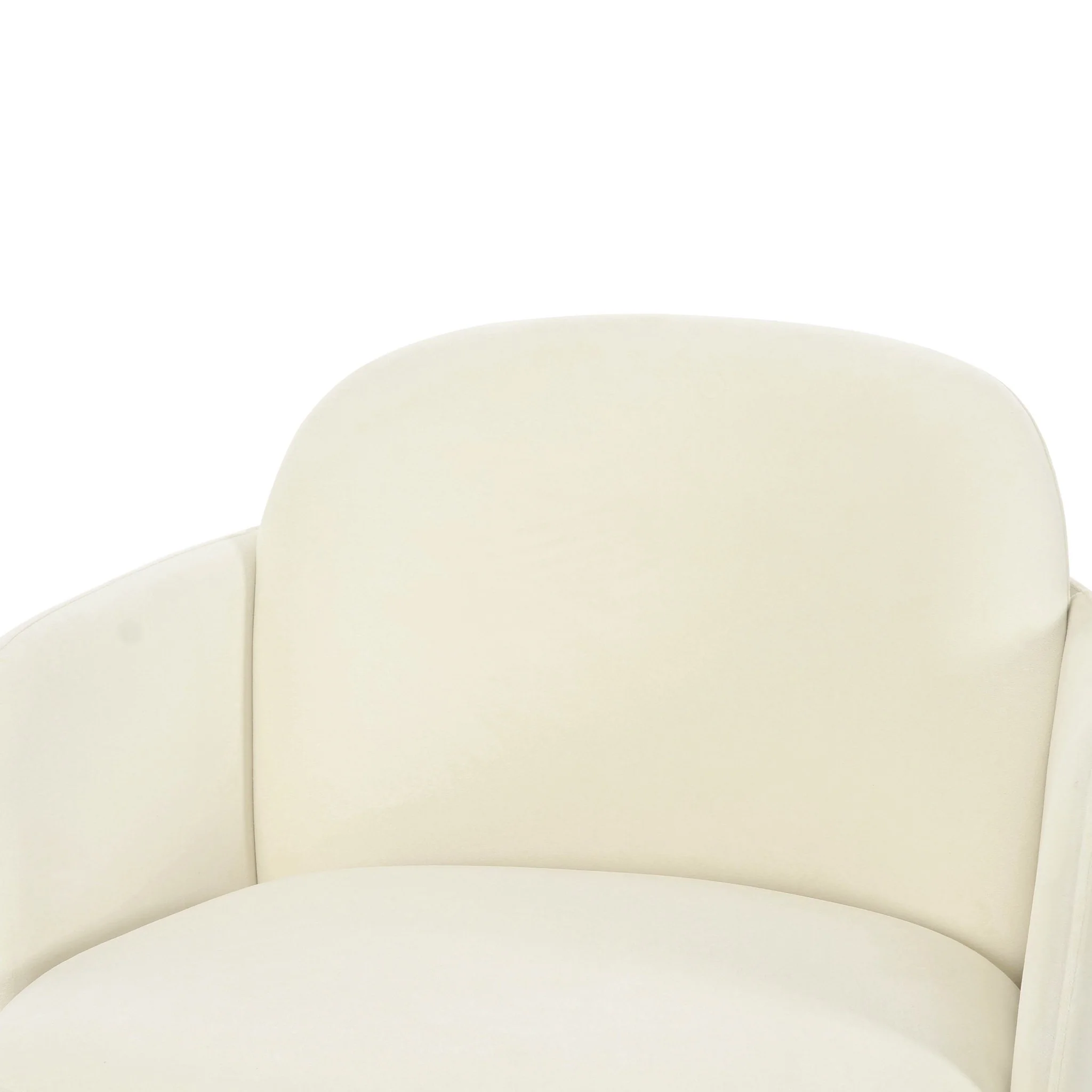 Solange Cream Velvet Swivel Chair - Image 5