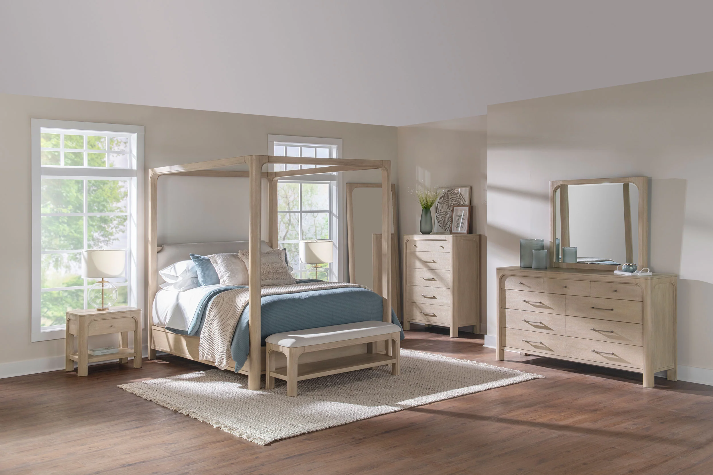 Solano Canopy Panel Platform Bed - Image 11