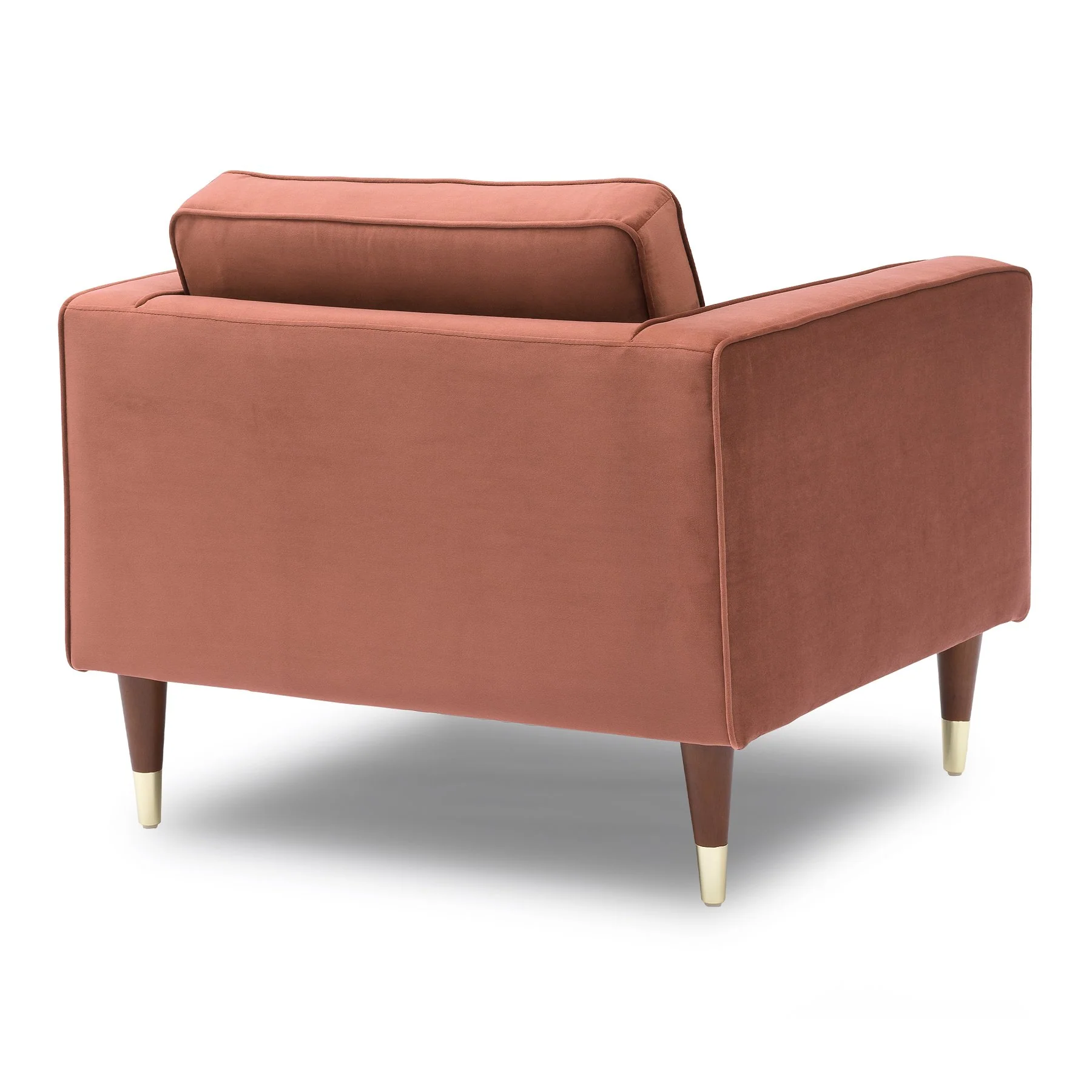 Somerset Blush Velvet Mid Century Modern Club Chair - Image 3
