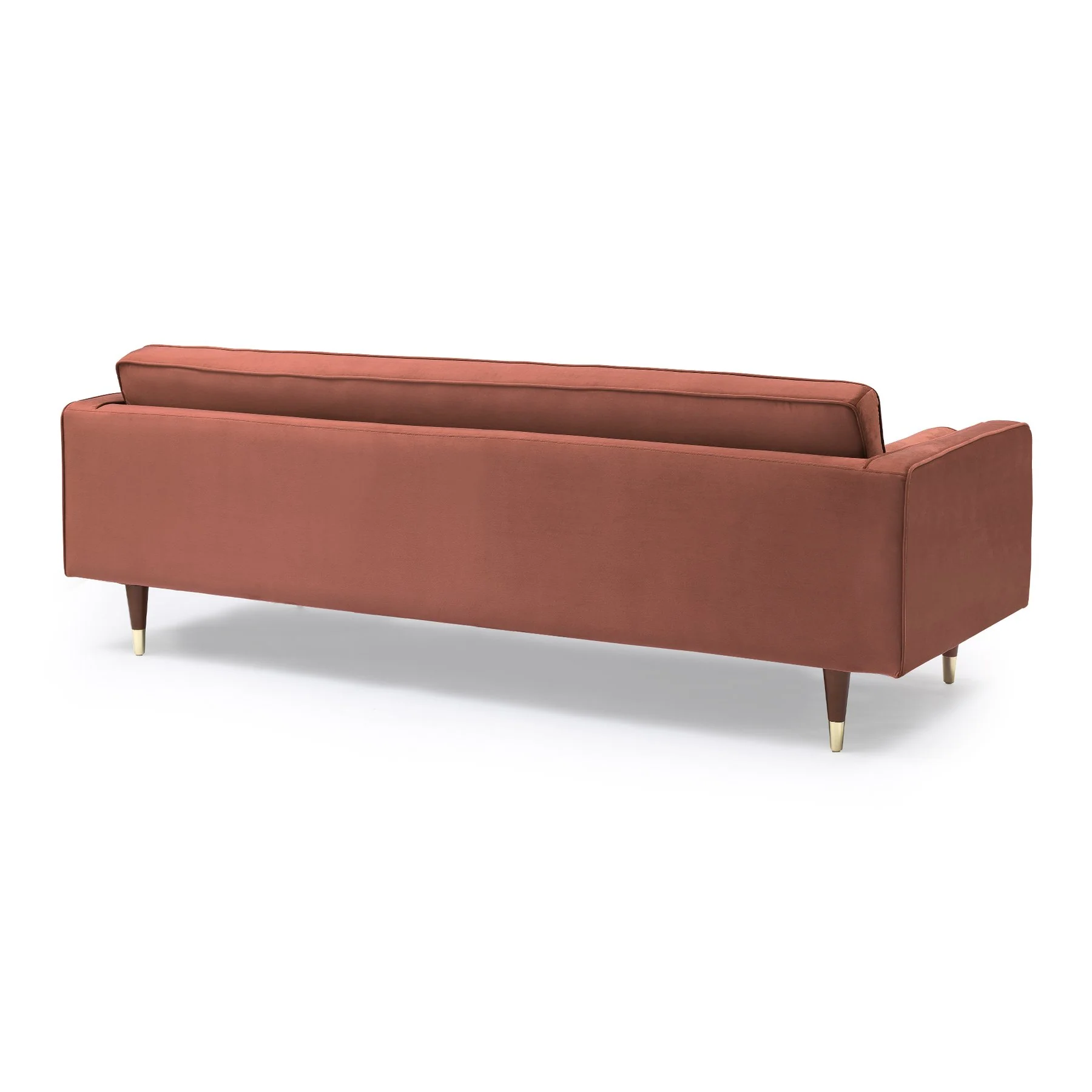 Somerset Blush Velvet Mid Century Modern Sofa - Image 3